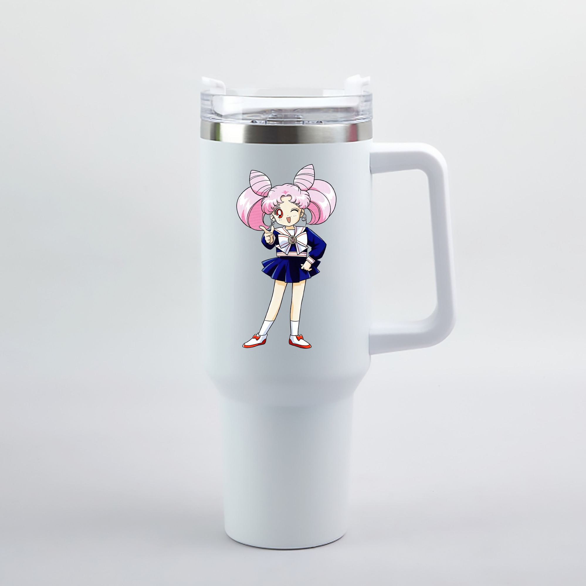 （画像用） 美少女戦士セーラームーン ちびうさ Sailor Moon Chibiusa Tsukino Usagi Small Lady Serenity 1200mL車用タンブラー（カラープリント）