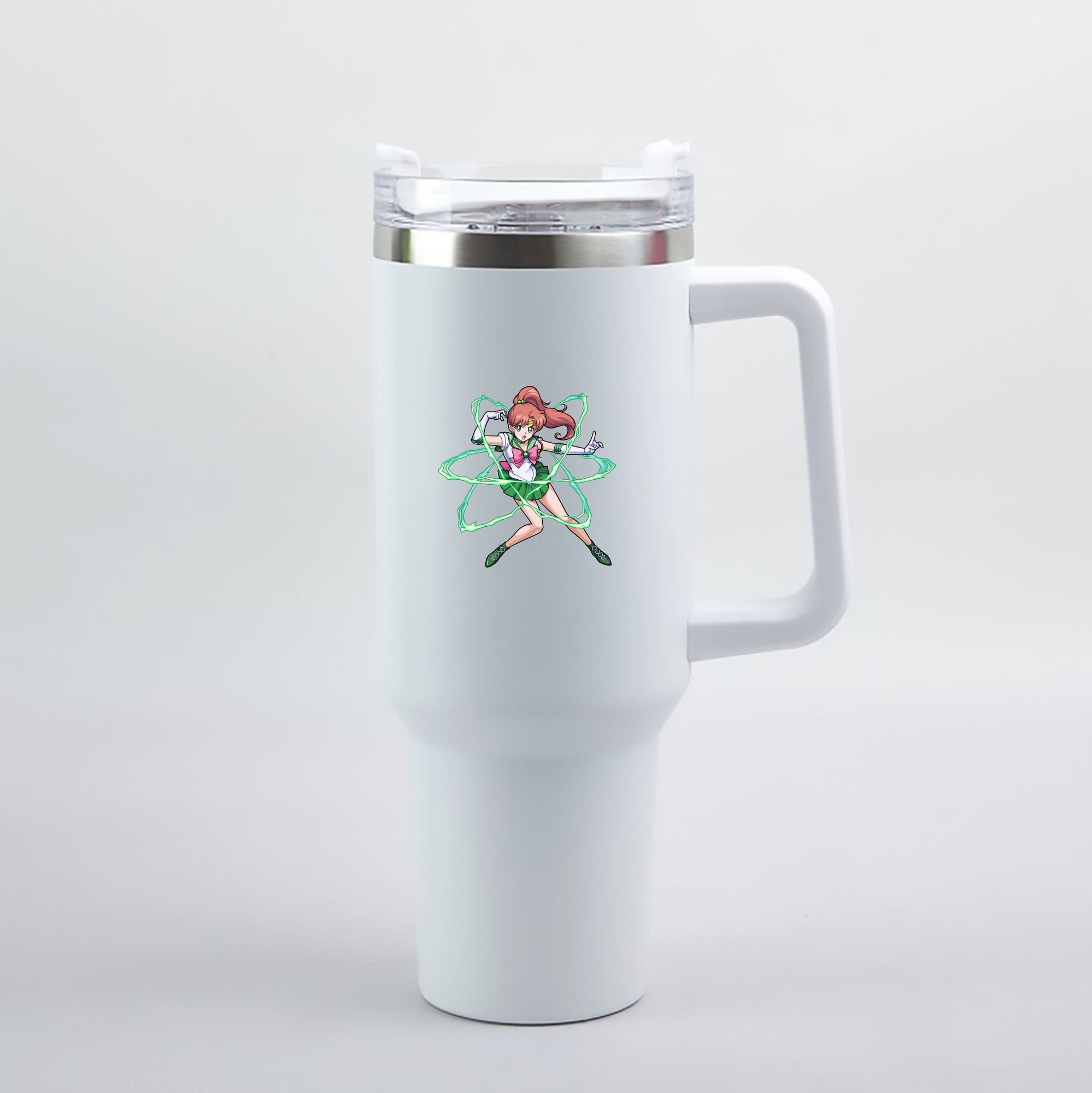 （画像用） 美少女戦士セーラームーン 木野 まこと きの まこと Sailor Moon Kino Makoto （セーラージュピター；Sailor Jupiter） 1200mL車用タンブラー（カラープリント）