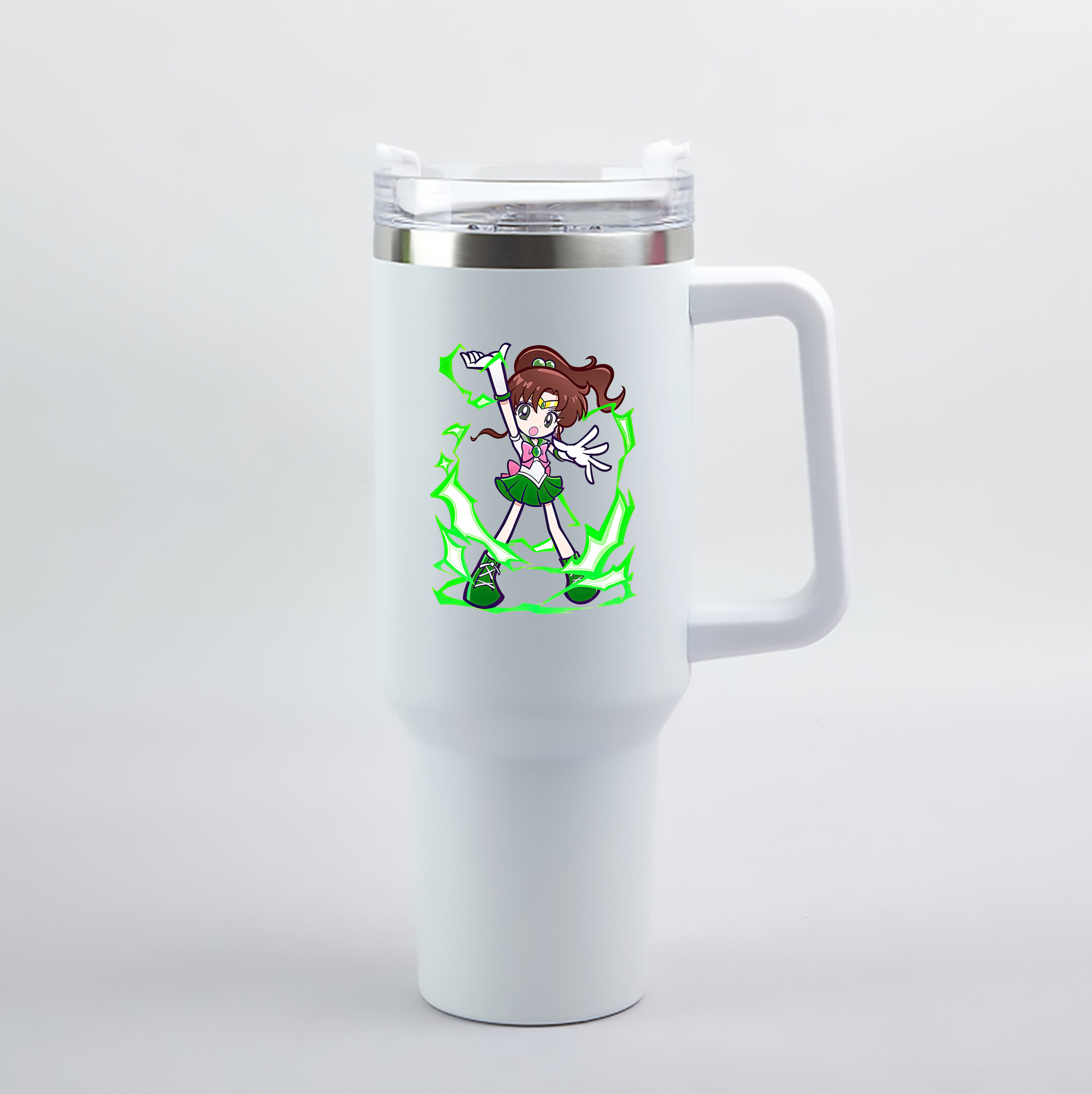 （画像用） 美少女戦士セーラームーン 木野 まこと きの まこと Sailor Moon Kino Makoto （セーラージュピター；Sailor Jupiter） 1200mL車用タンブラー（カラープリント）