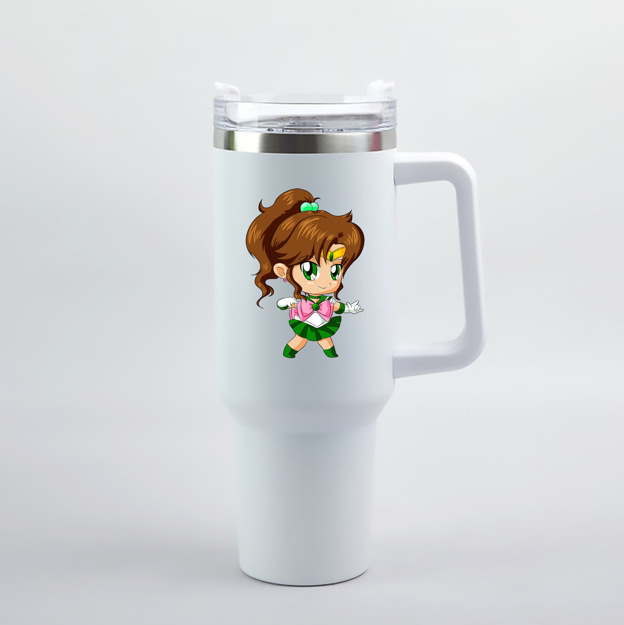 （画像用） 美少女戦士セーラームーン 木野 まこと きの まこと Sailor Moon Kino Makoto （セーラージュピター；Sailor Jupiter） 1200mL車用タンブラー（カラープリント）