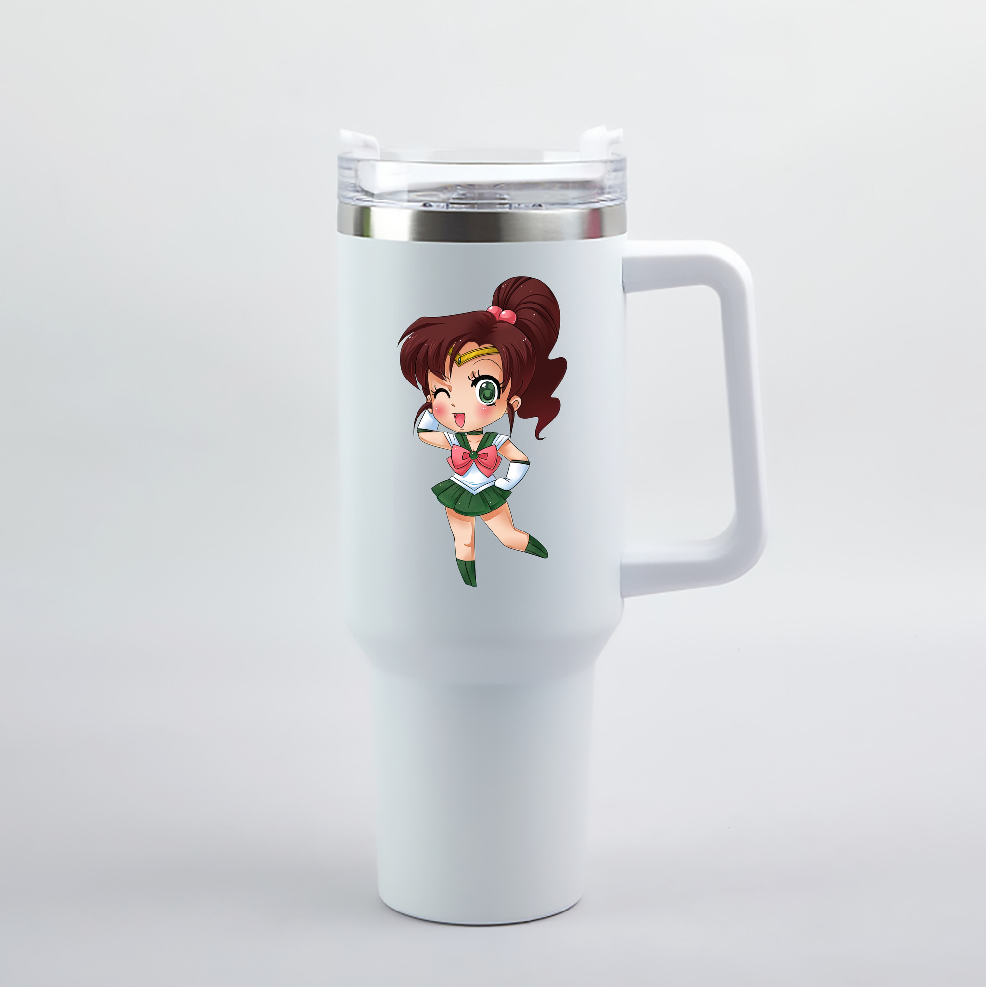 （画像用） 美少女戦士セーラームーン 木野 まこと きの まこと Sailor Moon Kino Makoto （セーラージュピター；Sailor Jupiter） 1200mL車用タンブラー（カラープリント）