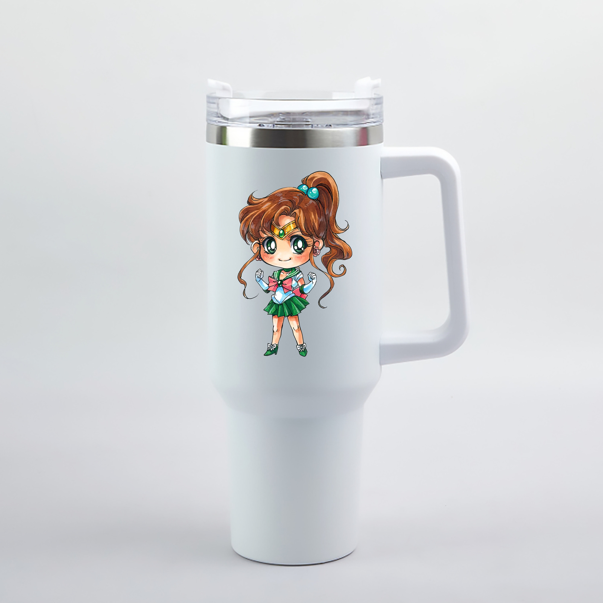（画像用） 美少女戦士セーラームーン 木野 まこと きの まこと Sailor Moon Kino Makoto （セーラージュピター；Sailor Jupiter） 1200mL車用タンブラー（カラープリント）
