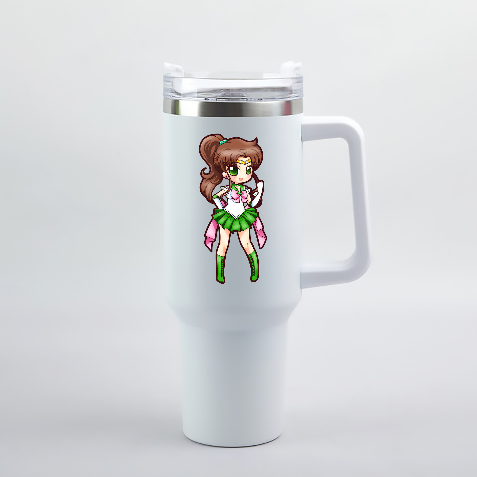 （画像用） 美少女戦士セーラームーン 木野 まこと きの まこと Sailor Moon Kino Makoto （セーラージュピター；Sailor Jupiter） 1200mL車用タンブラー（カラープリント）