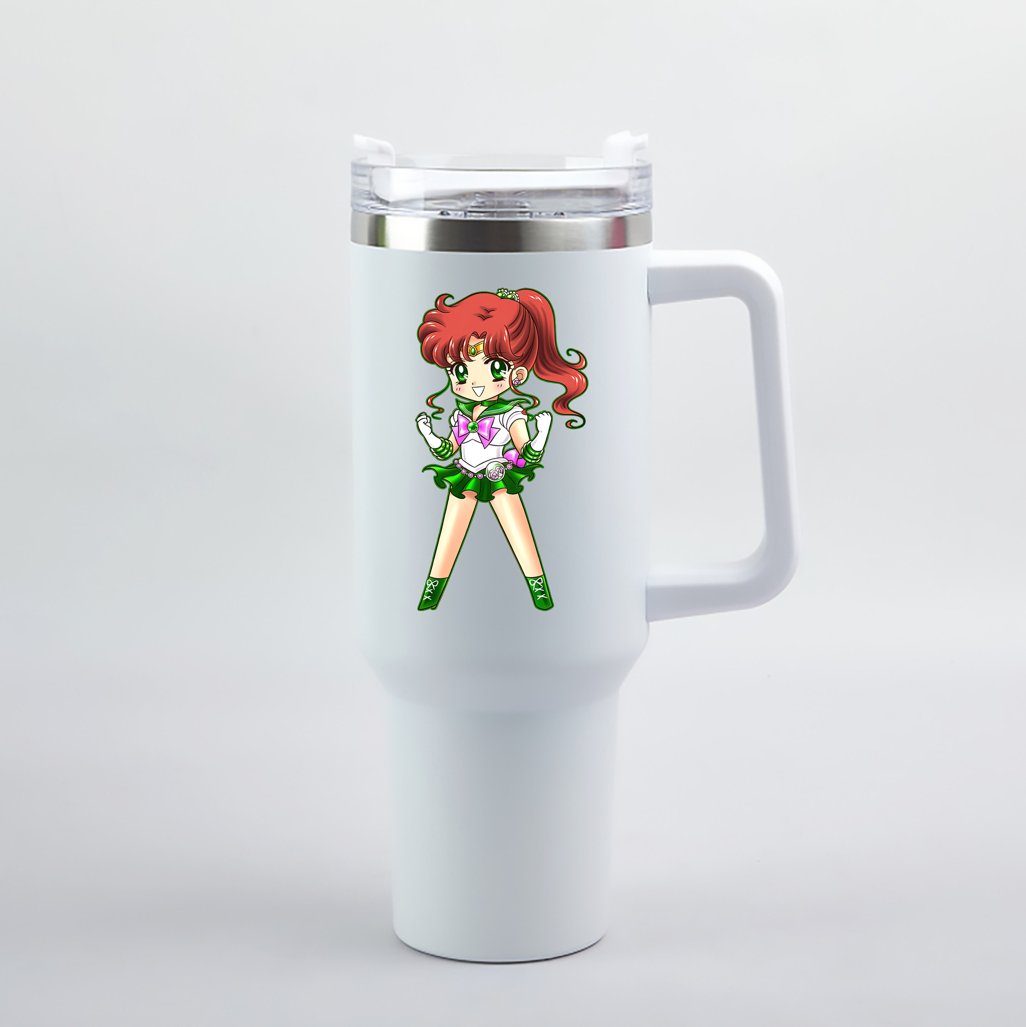 （画像用） 美少女戦士セーラームーン 木野 まこと きの まこと Sailor Moon Kino Makoto （セーラージュピター；Sailor Jupiter） 1200mL車用タンブラー（カラープリント）