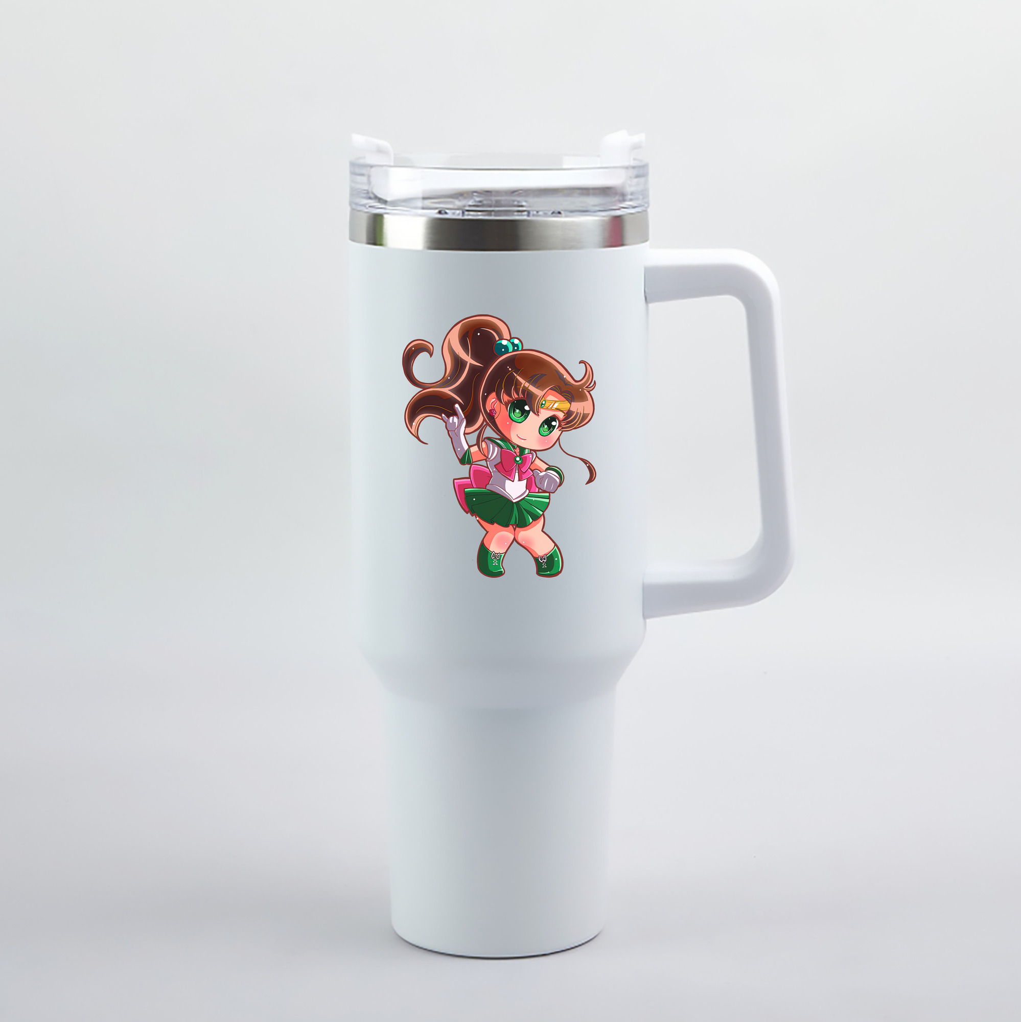 （画像用） 美少女戦士セーラームーン 木野 まこと きの まこと Sailor Moon Kino Makoto （セーラージュピター；Sailor Jupiter） 1200mL車用タンブラー（カラープリント）