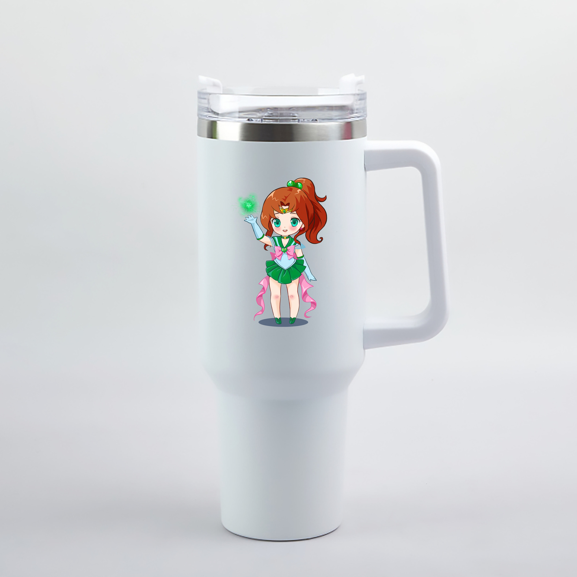 （画像用） 美少女戦士セーラームーン 木野 まこと きの まこと Sailor Moon Kino Makoto （セーラージュピター；Sailor Jupiter） 1200mL車用タンブラー（カラープリント）