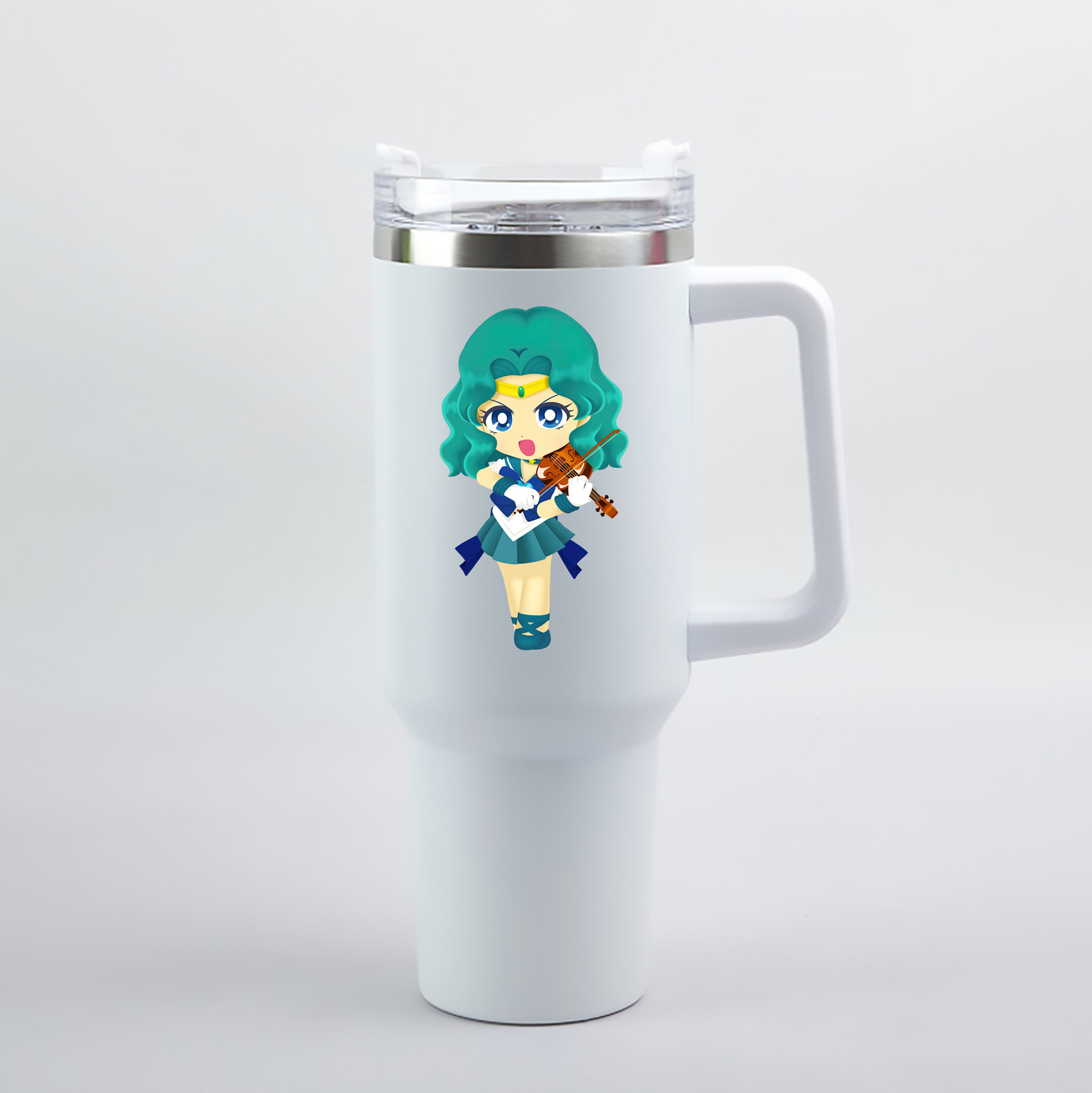 （画像用） 美少女戦士セーラームーン 海王 みちる（かいおう みちる） Sailor Moon Kaiou Michiru 1200mL車用タンブラー（カラープリント）