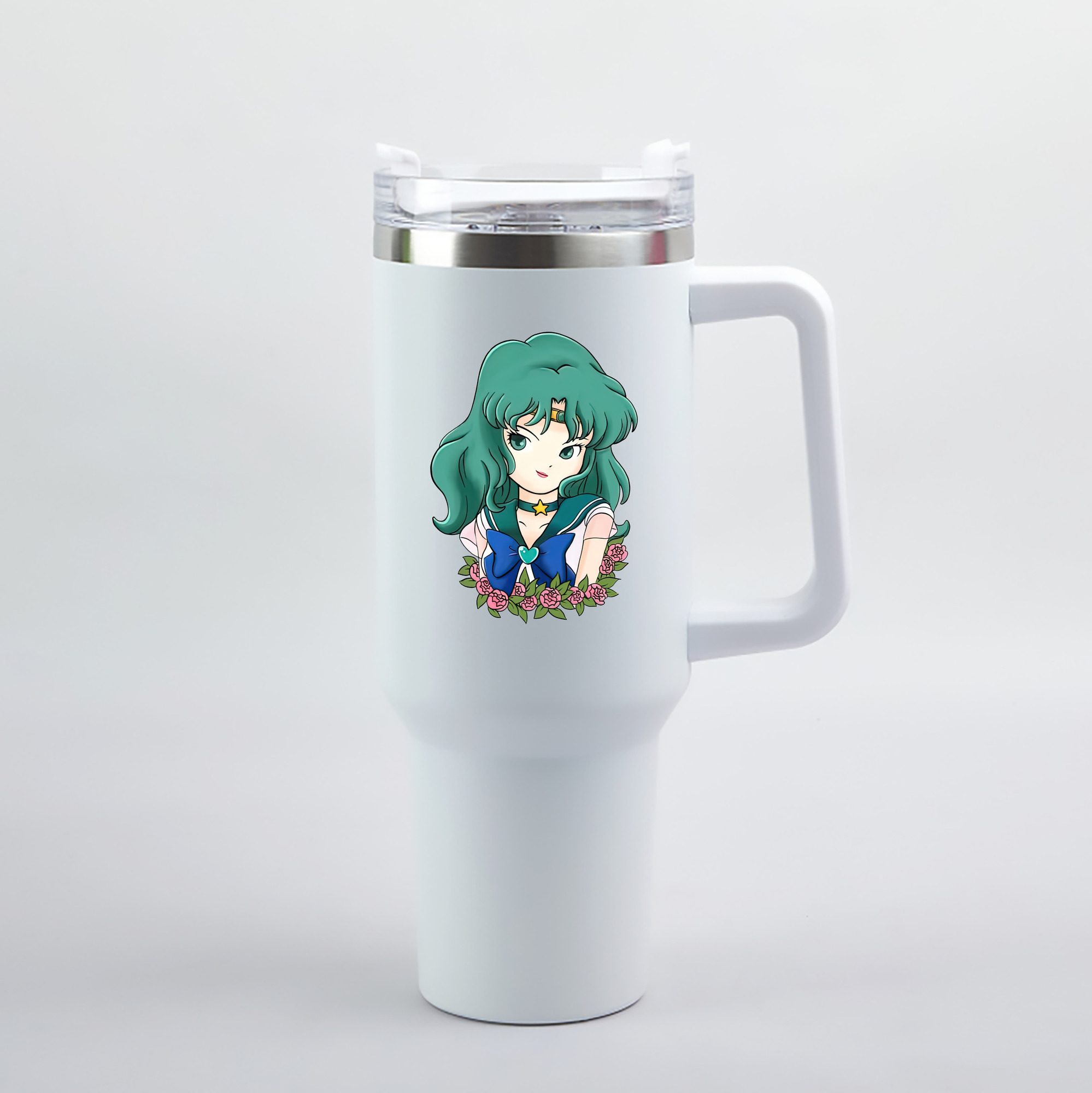 （画像用） 美少女戦士セーラームーン 海王 みちる（かいおう みちる） Sailor Moon Kaiou Michiru 1200mL車用タンブラー（カラープリント）