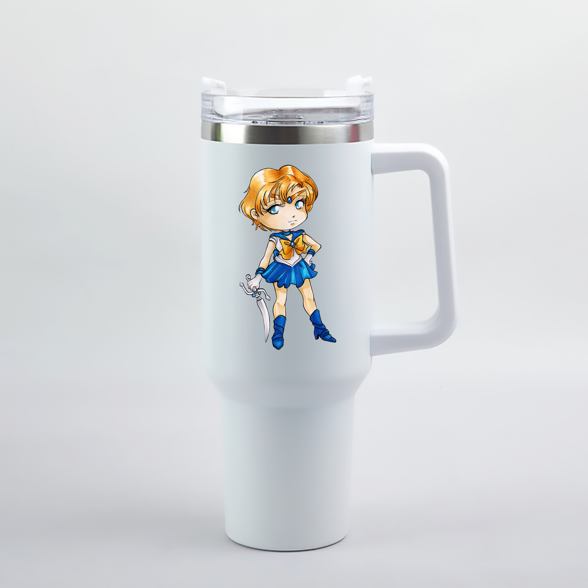（画像用） 美少女戦士セーラームーン 天王はるか Sailor Moon Tenoh Haruka 1200mL車用タンブラー（カラープリント）