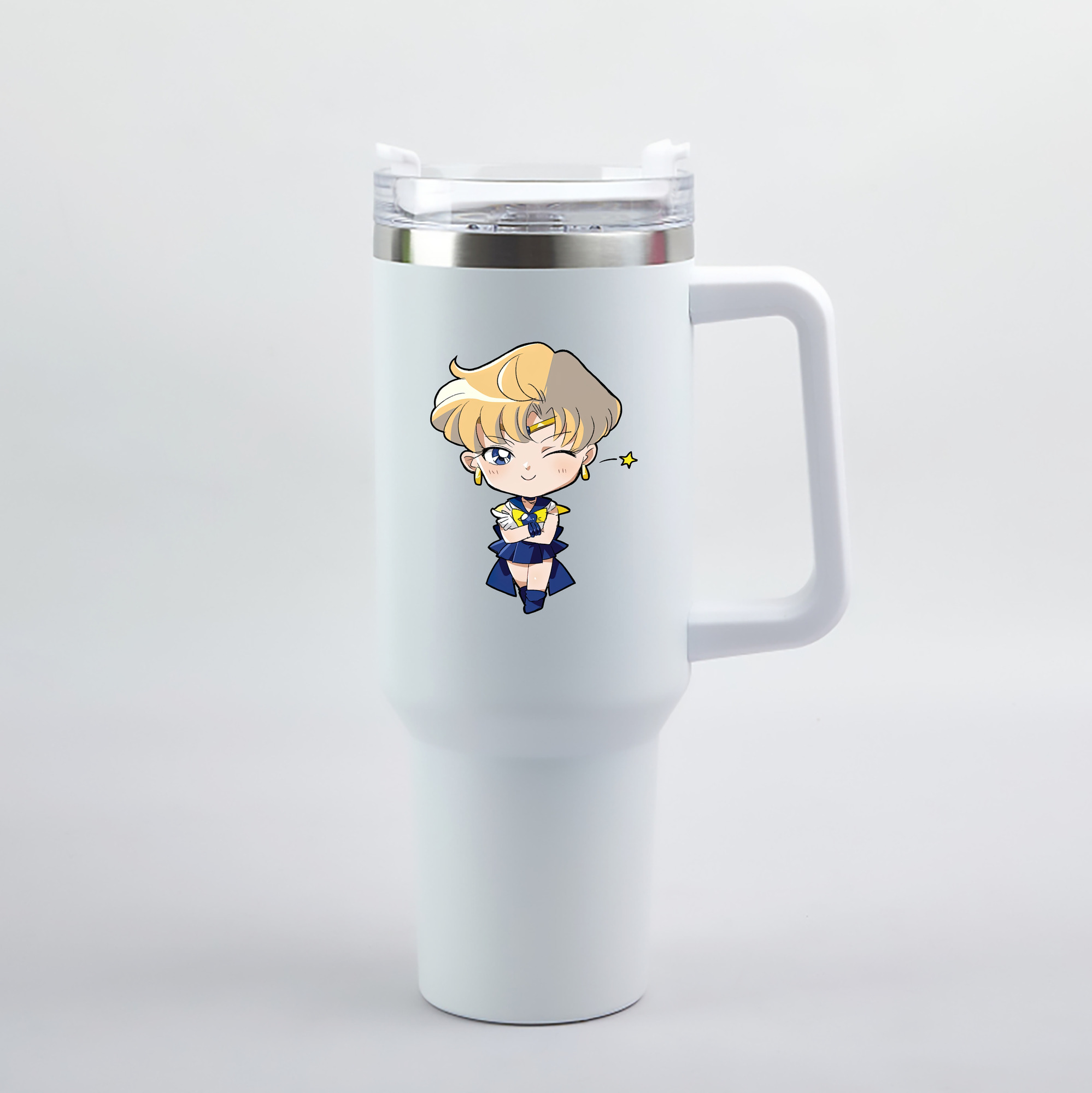 （画像用） 美少女戦士セーラームーン 天王はるか Sailor Moon Tenoh Haruka 1200mL車用タンブラー（カラープリント）