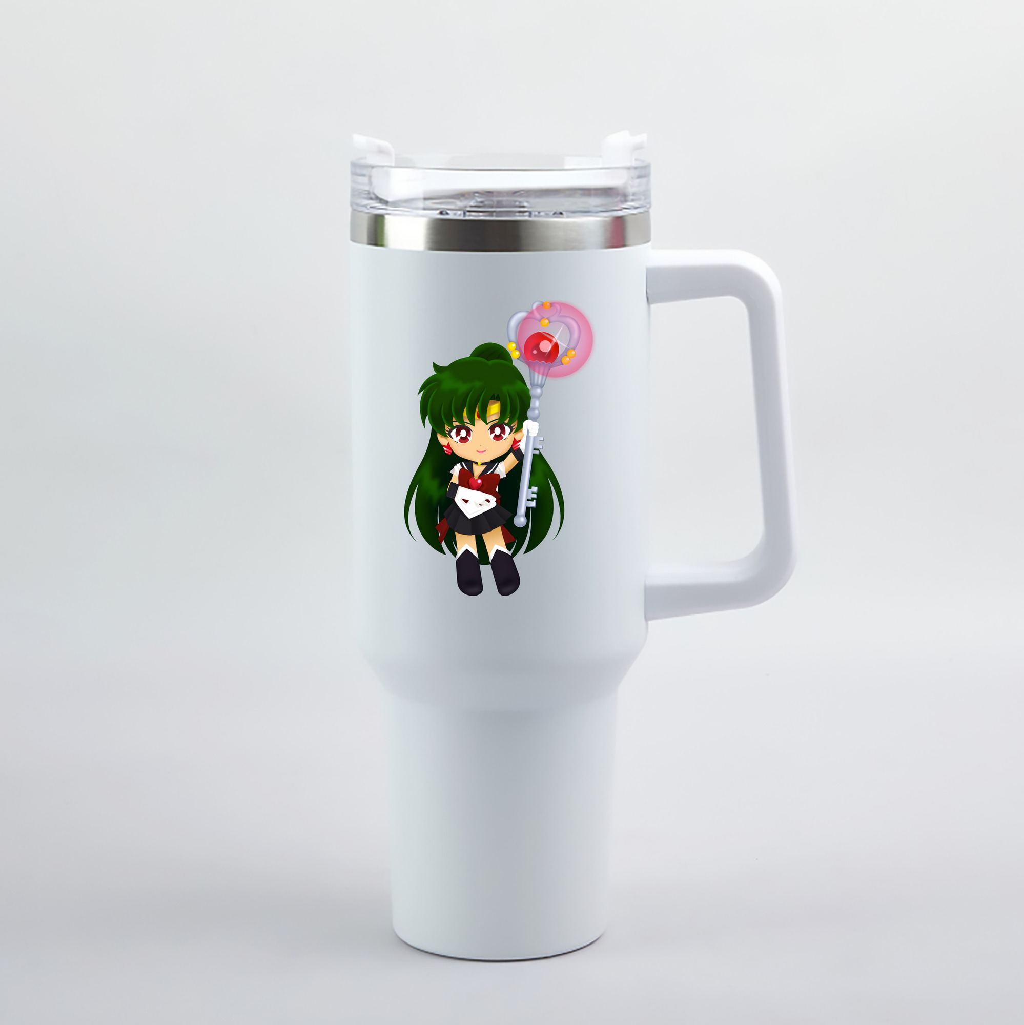 （画像用） 美少女戦士セーラームーン 冥王せつな Sailor Moon Meiou Setsuna 1200mL車用タンブラー（カラープリント）