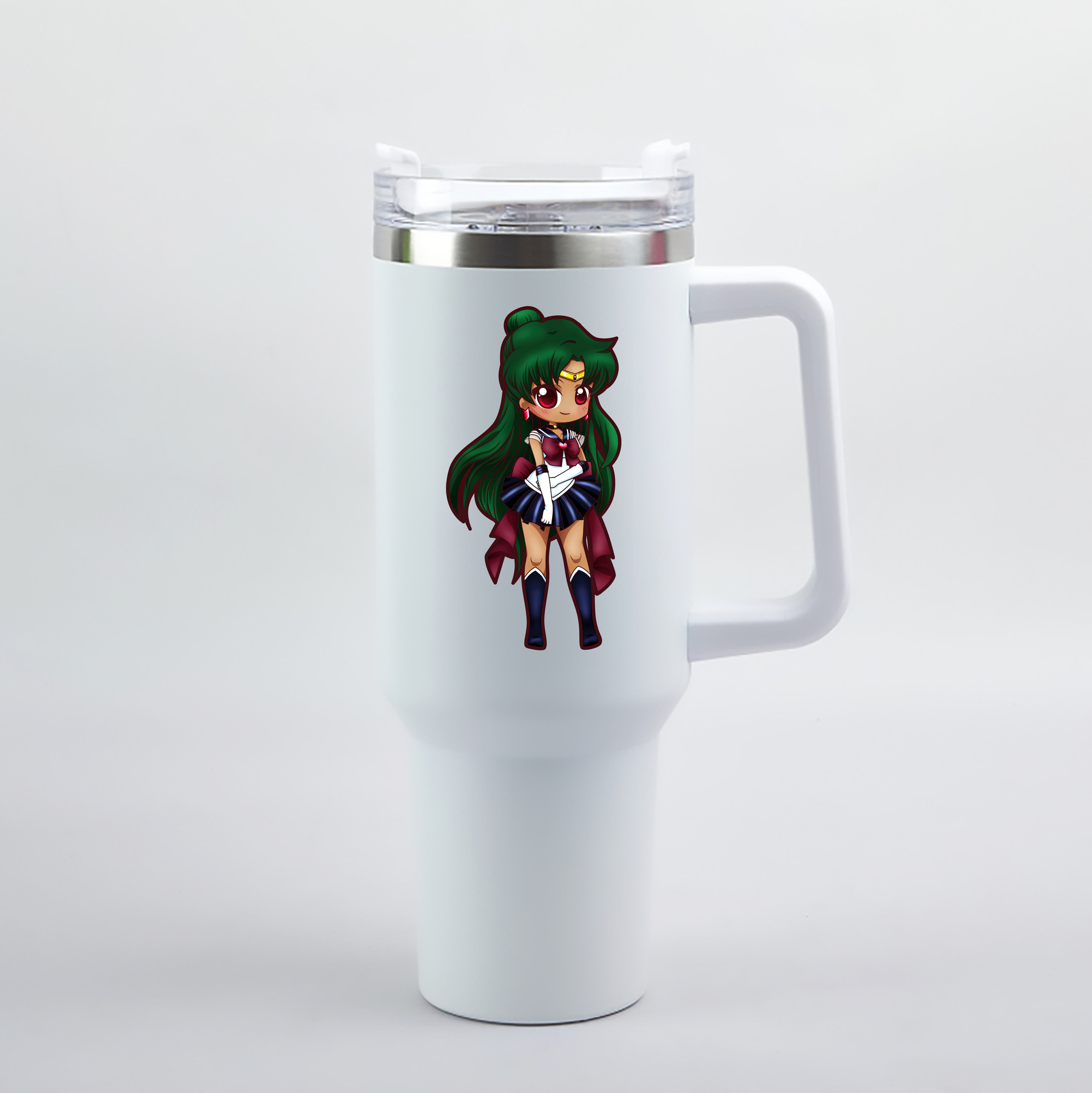 （画像用） 美少女戦士セーラームーン 冥王せつな Sailor Moon Meiou Setsuna 1200mL車用タンブラー（カラープリント）