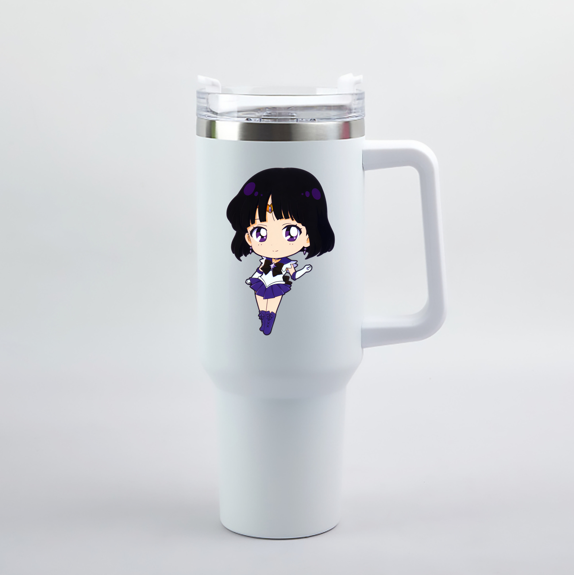 （画像用） 美少女戦士セーラームーン 土萠ほたる Sailor Moon Tomoe Hotaru （セーラーサターン；Sailor Saturn） 1200mL車用タンブラー（カラープリント）