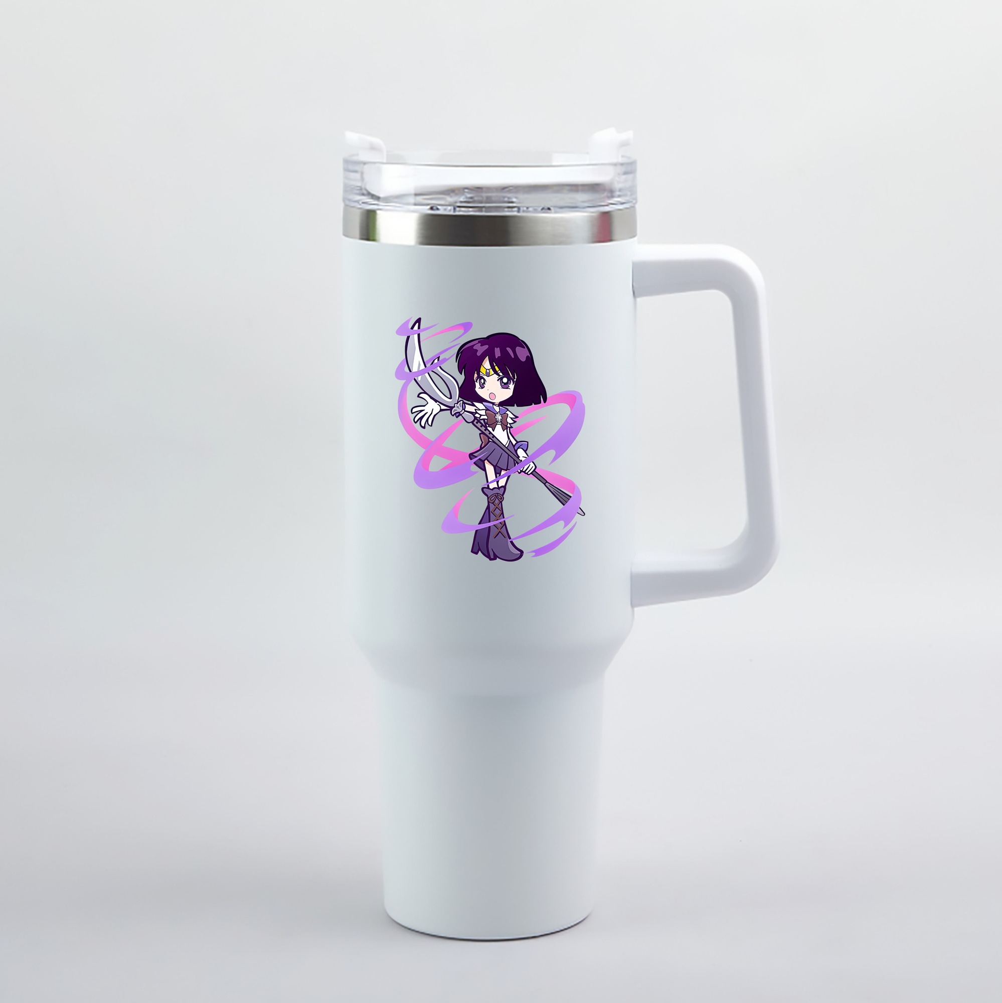 （画像用） 美少女戦士セーラームーン 土萠ほたる Sailor Moon Tomoe Hotaru （セーラーサターン；Sailor Saturn） 1200mL車用タンブラー（カラープリント）