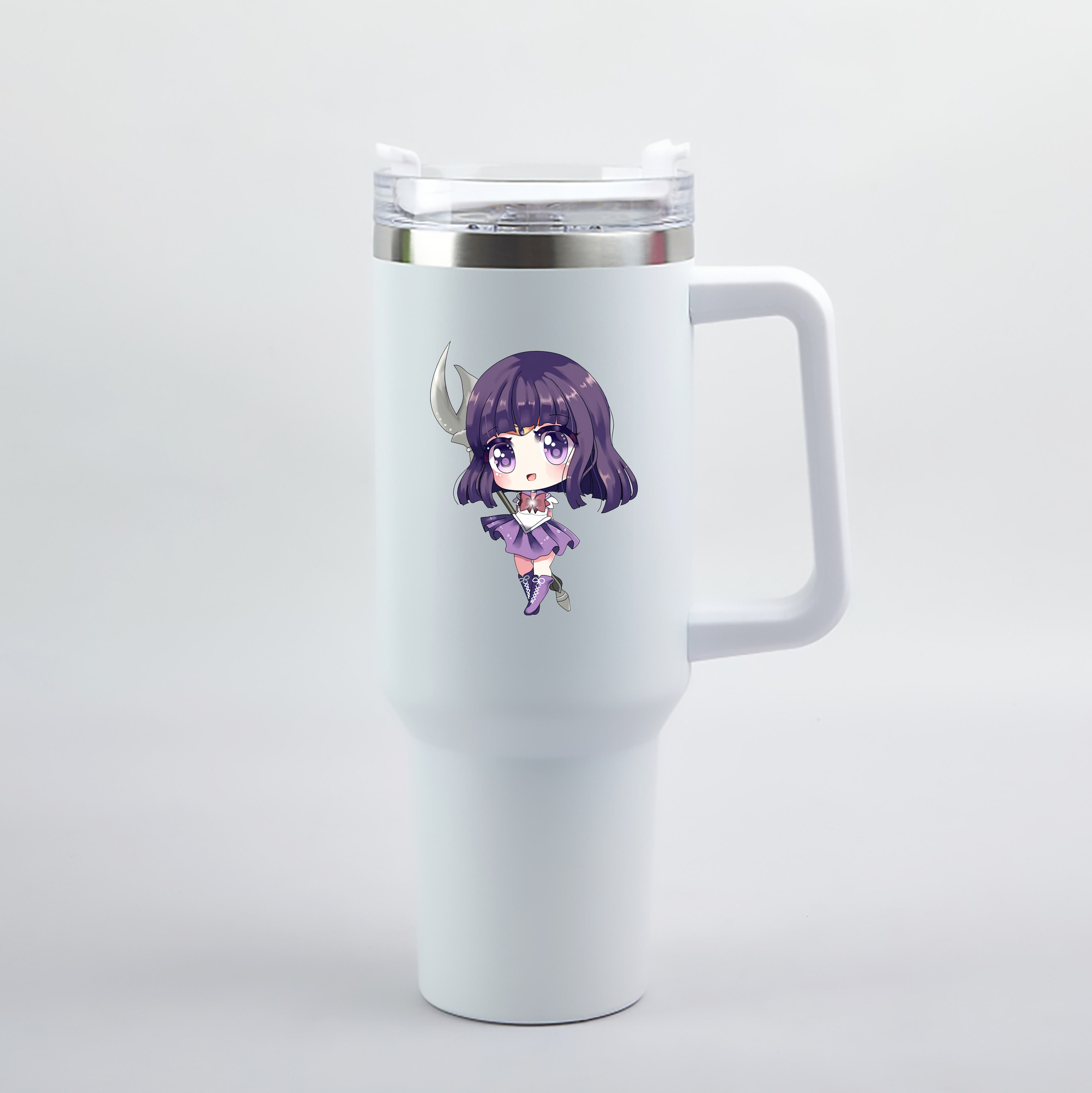 （画像用） 美少女戦士セーラームーン 土萠ほたる Sailor Moon Tomoe Hotaru （セーラーサターン；Sailor Saturn） 1200mL車用タンブラー（カラープリント）