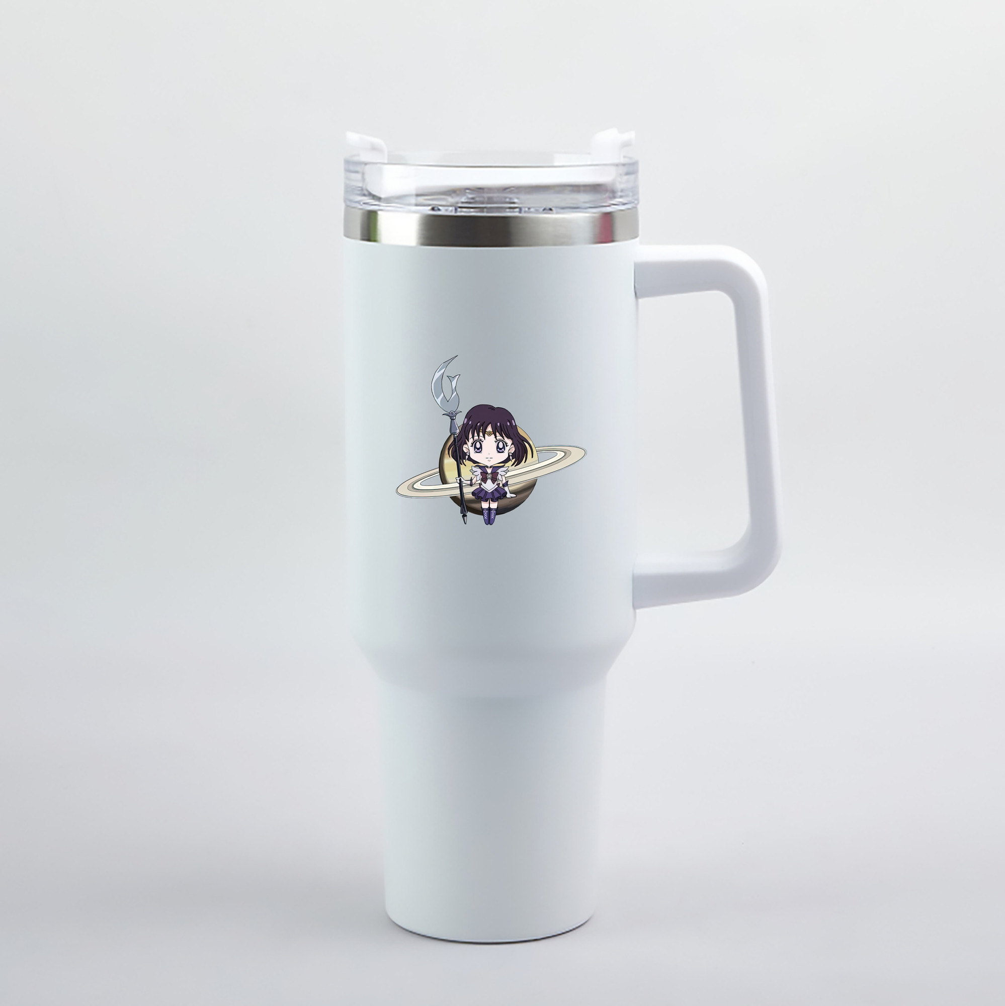 （画像用） 美少女戦士セーラームーン 土萠ほたる Sailor Moon Tomoe Hotaru （セーラーサターン；Sailor Saturn） 1200mL車用タンブラー（カラープリント）