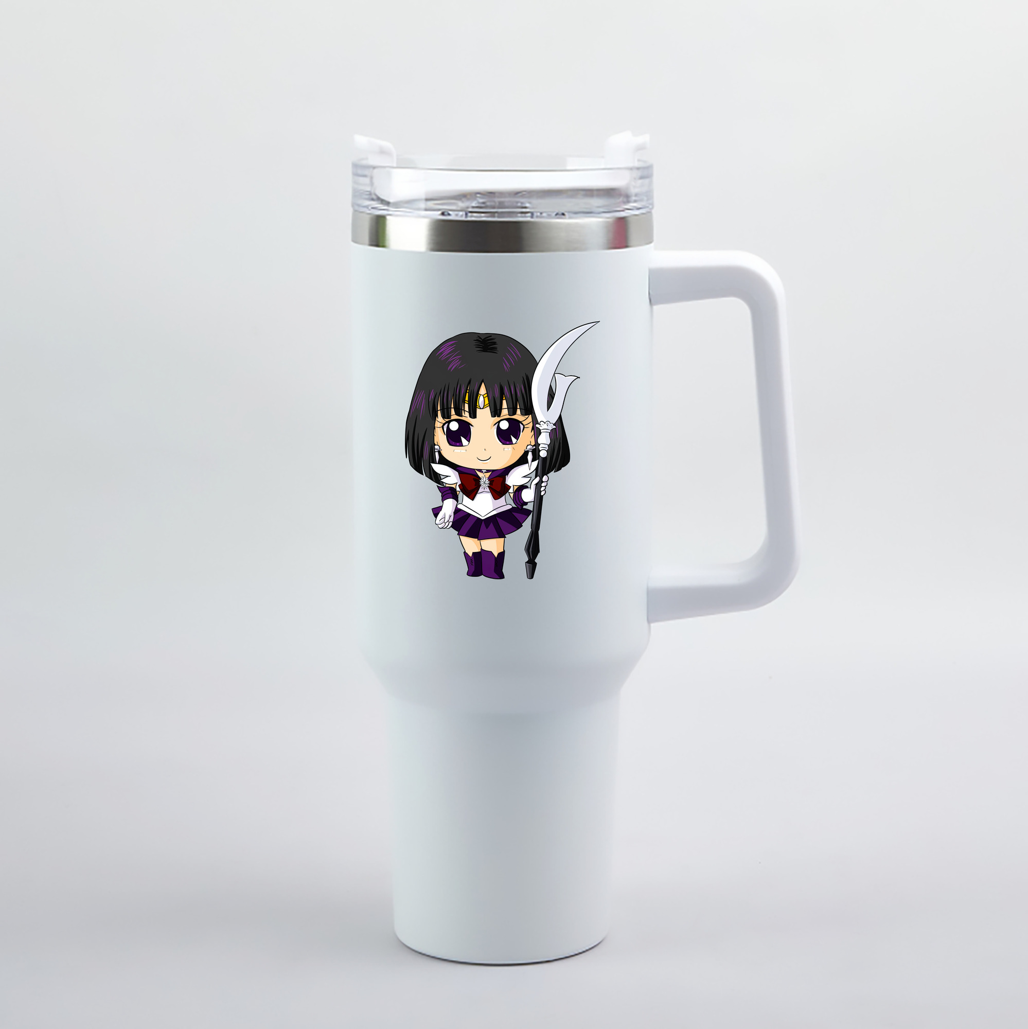 （画像用） 美少女戦士セーラームーン 土萠ほたる Sailor Moon Tomoe Hotaru （セーラーサターン；Sailor Saturn） 1200mL車用タンブラー（カラープリント）