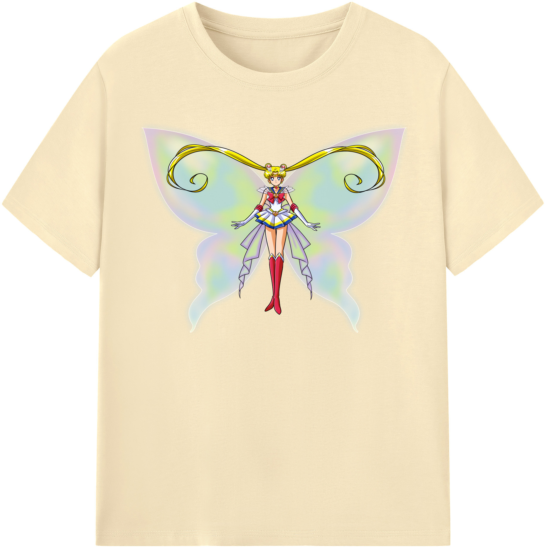 （画像用） 美少女戦士セーラームーン 月野 うさぎ つきの うさぎ Sailor Moon Tsukino Usagi 綿100％半袖Tシャツ（フロントプリント）