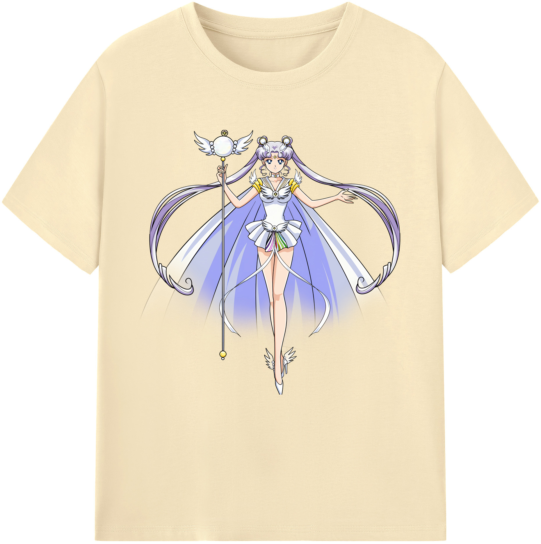 （画像用） 美少女戦士セーラームーン 月野 うさぎ つきの うさぎ Sailor Moon Tsukino Usagi 綿100％半袖Tシャツ（フロントプリント）