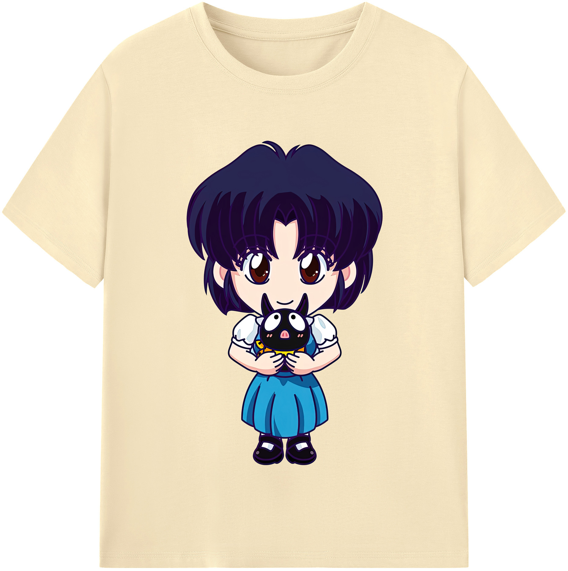 （画像用） 美少女戦士セーラームーン 水野 亜美 みずの あみ Sailor Moon Mizuno Ami 綿100％半袖Tシャツ（フロントプリント）