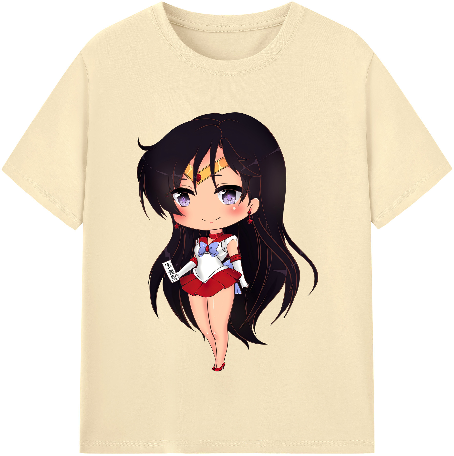 （画像用） 美少女戦士セーラームーン 火野レイ ひの レイ Sailor Moon Hino Rei （セーラーマーズ,Sailor Mars） 綿100％半袖Tシャツ（フロントプリント）