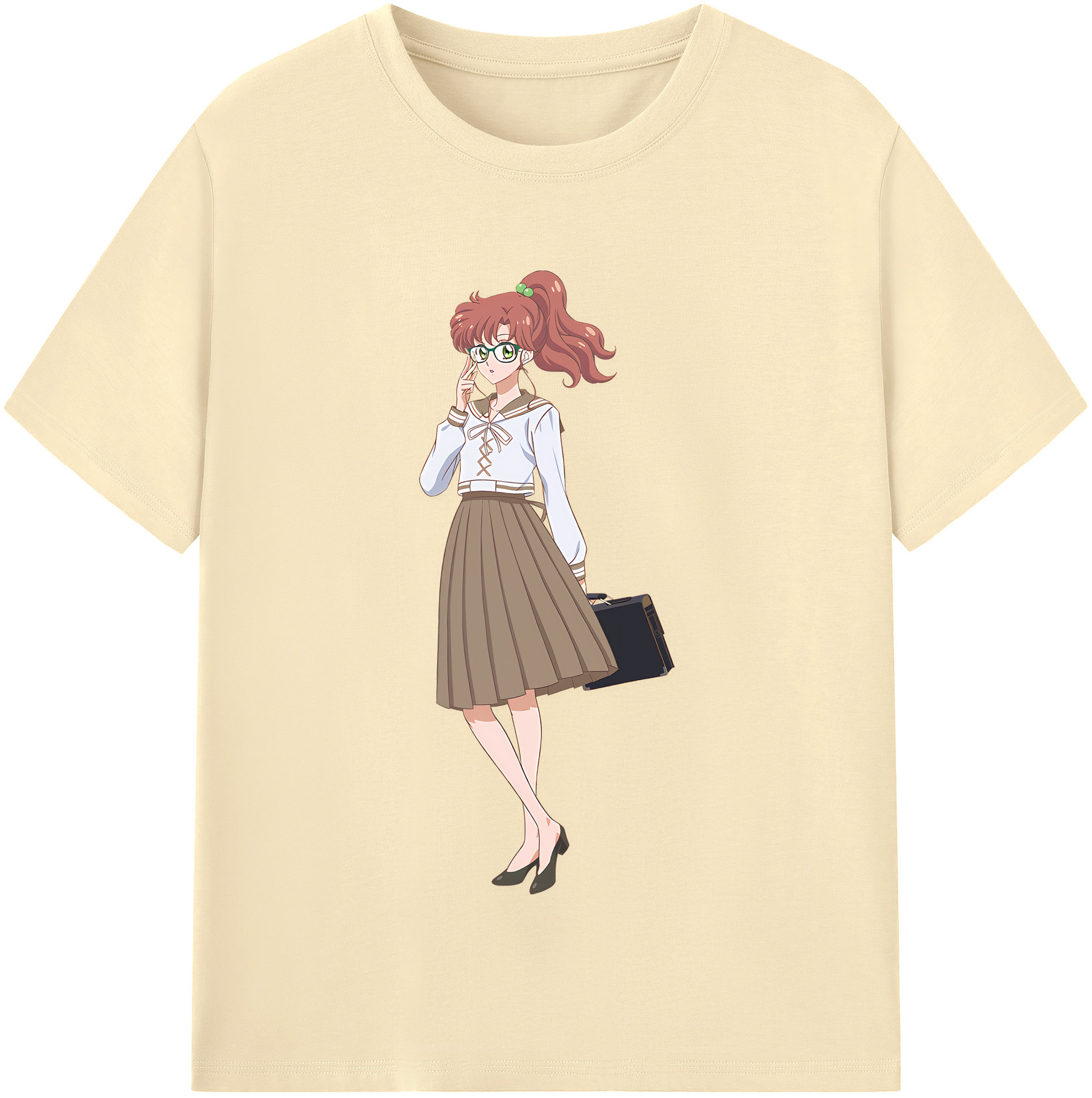 （画像用） 美少女戦士セーラームーン 木野 まこと きの まこと Sailor Moon Kino Makoto （セーラージュピター；Sailor Jupiter） 綿100％半袖Tシャツ（フロントプリント）