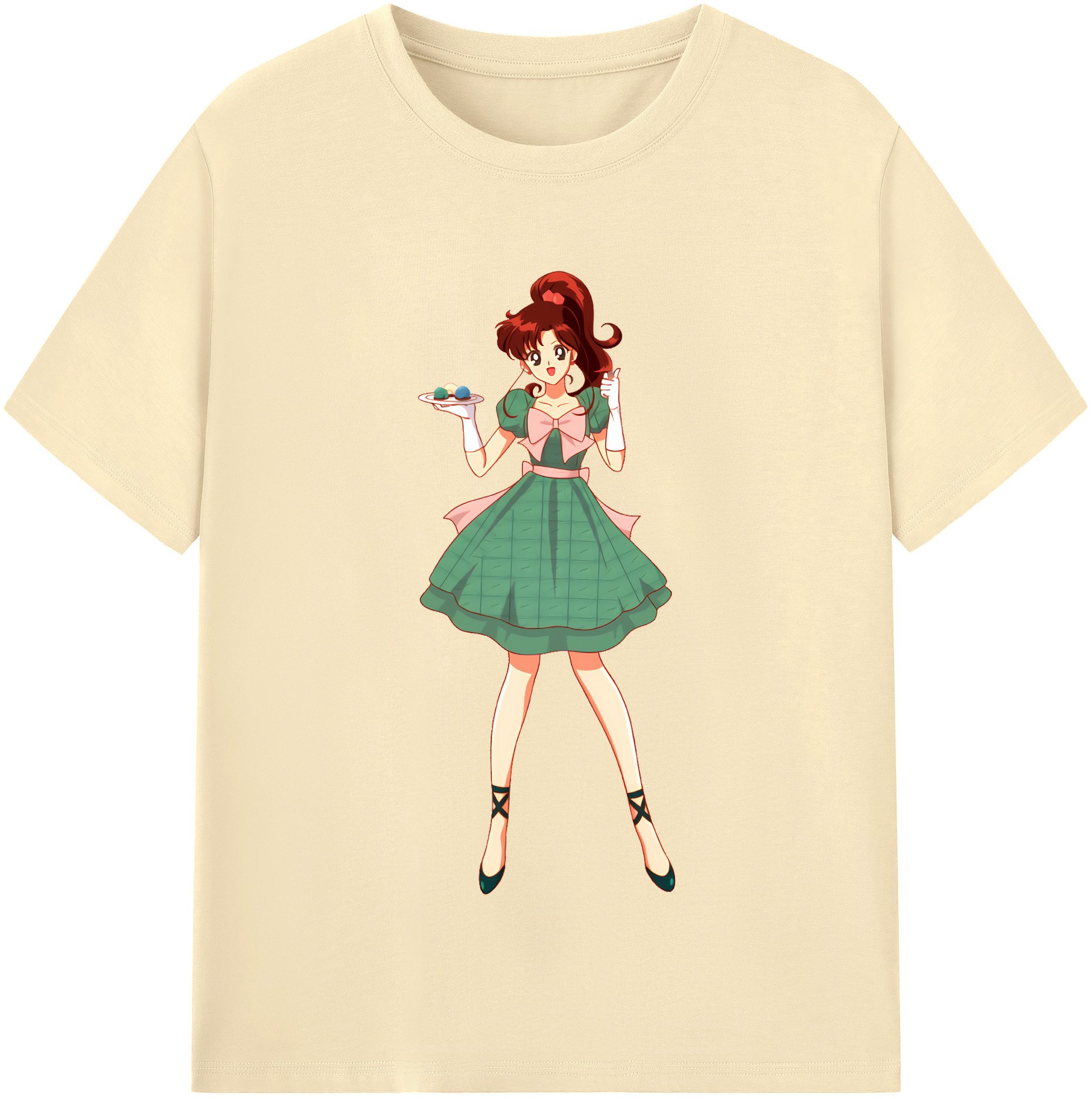 （画像用） 美少女戦士セーラームーン 木野 まこと きの まこと Sailor Moon Kino Makoto （セーラージュピター；Sailor Jupiter） 綿100％半袖Tシャツ（フロントプリント）