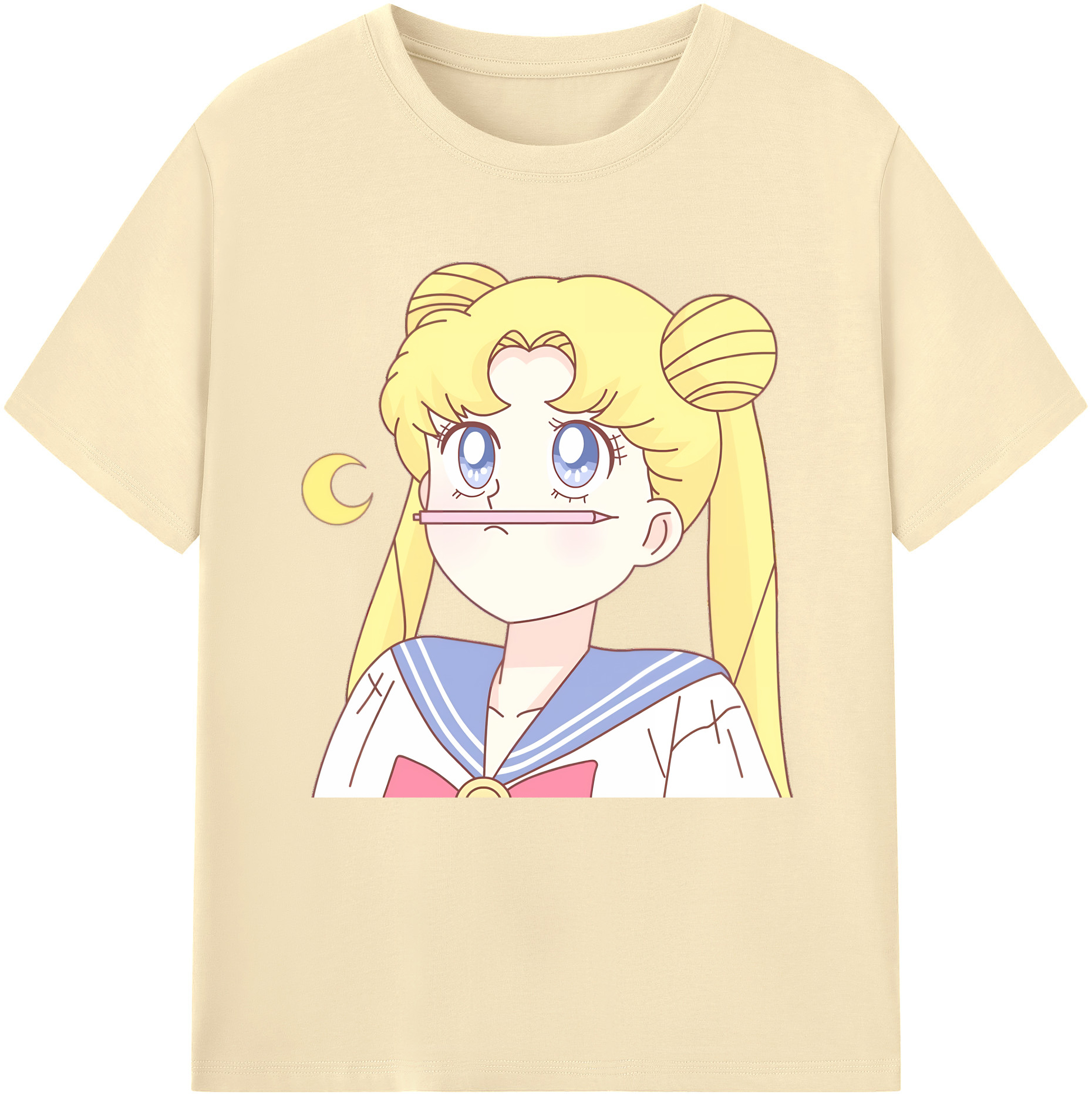 （画像用） 美少女戦士セーラームーン 愛野 美奈子 あいの みなこ Sailor Moon Aino Minako 綿100％半袖Tシャツ（フロントプリント）