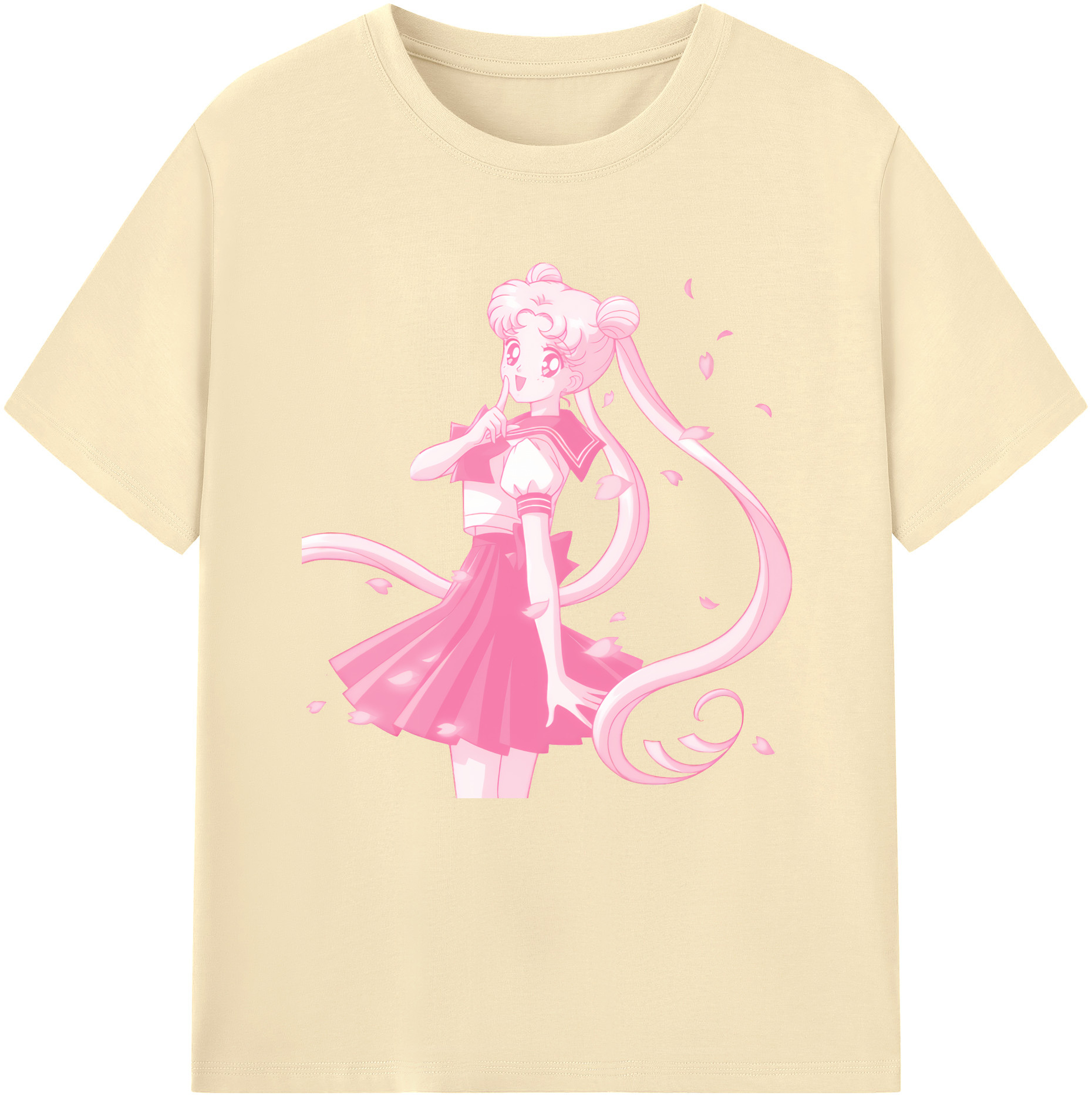 （画像用） 美少女戦士セーラームーン 愛野 美奈子 あいの みなこ Sailor Moon Aino Minako 綿100％半袖Tシャツ（フロントプリント）