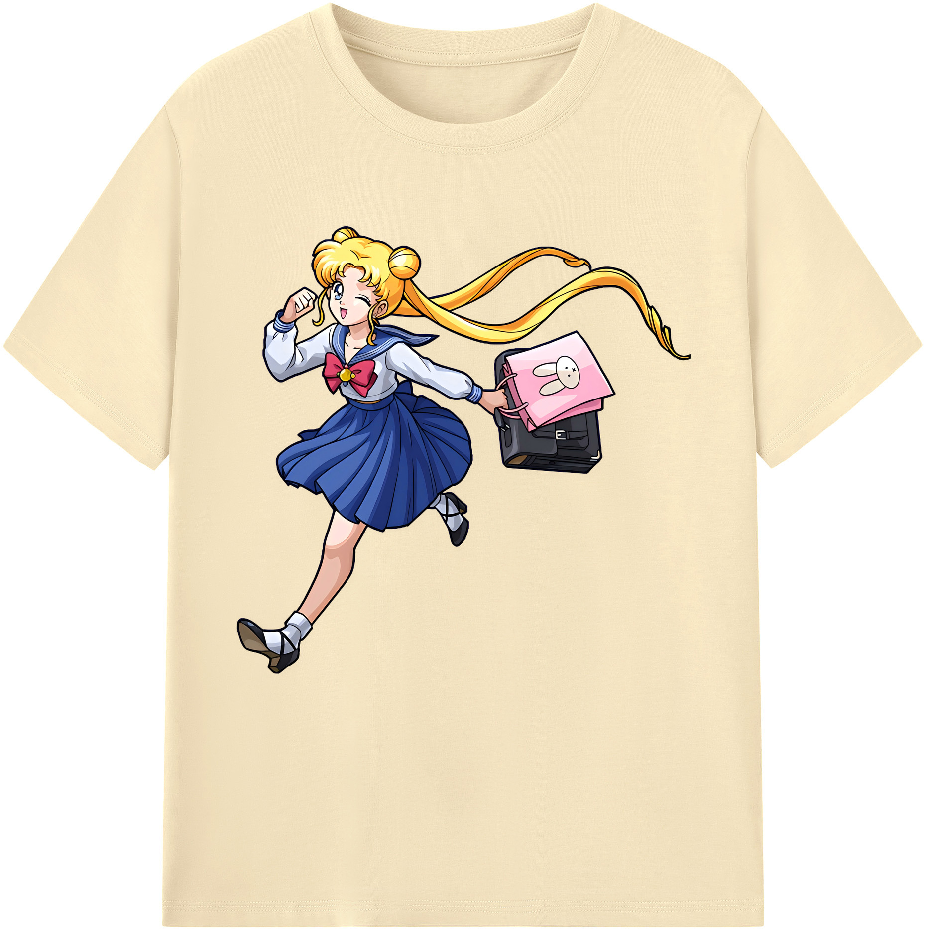 （画像用） 美少女戦士セーラームーン 愛野 美奈子 あいの みなこ Sailor Moon Aino Minako 綿100％半袖Tシャツ（フロントプリント）