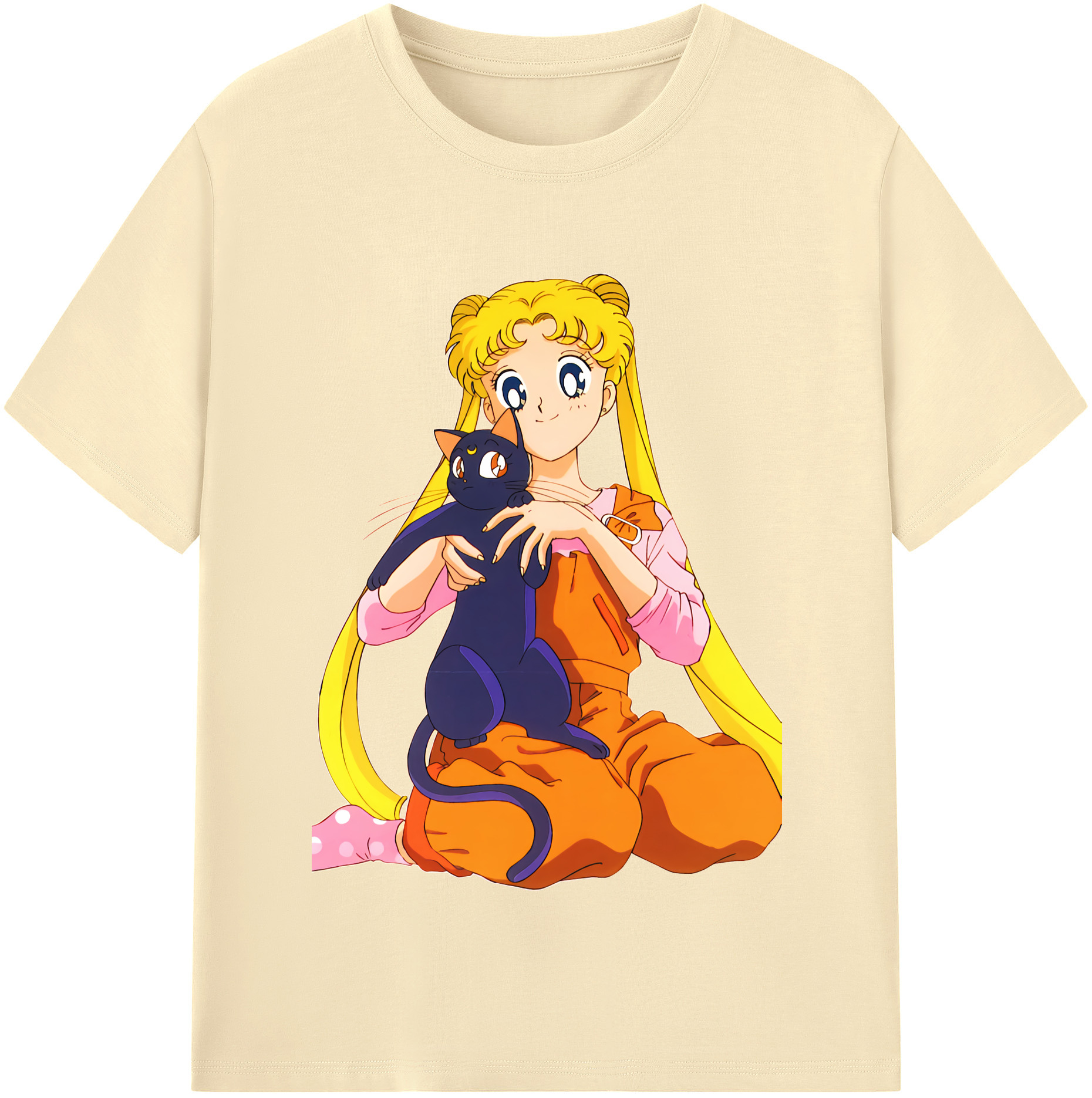 （画像用） 美少女戦士セーラームーン 愛野 美奈子 あいの みなこ Sailor Moon Aino Minako 綿100％半袖Tシャツ（フロントプリント）