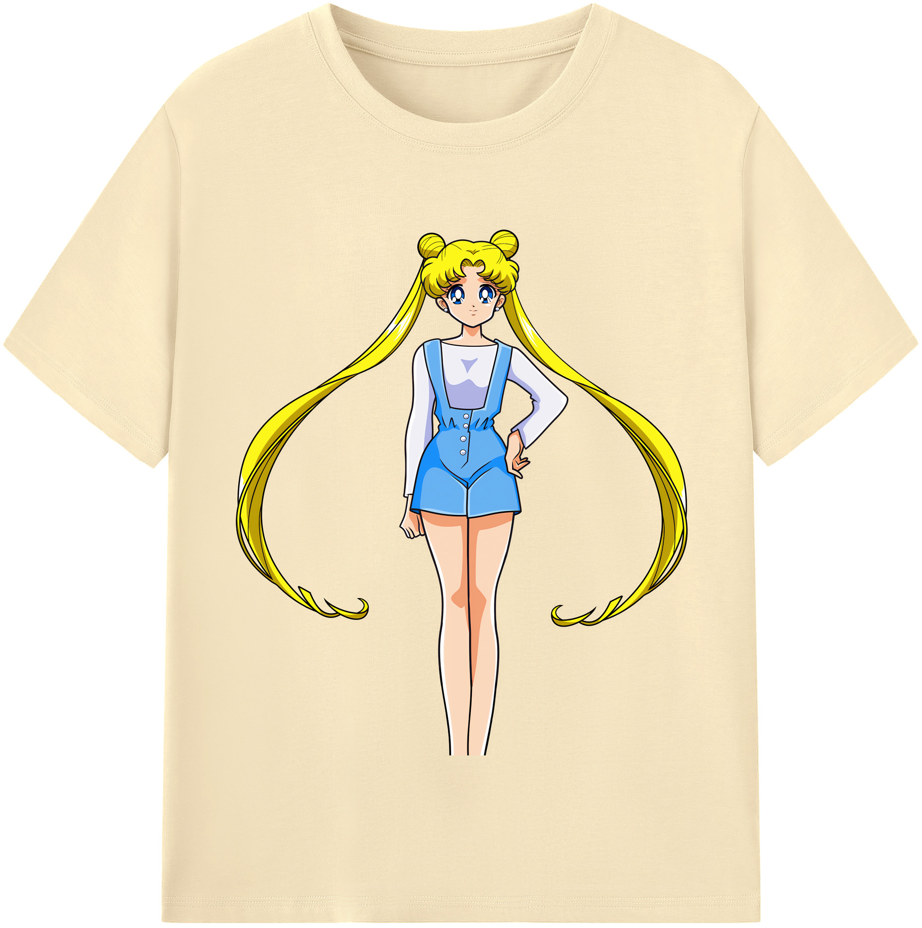 （画像用） 美少女戦士セーラームーン 愛野 美奈子 あいの みなこ Sailor Moon Aino Minako 綿100％半袖Tシャツ（フロントプリント）