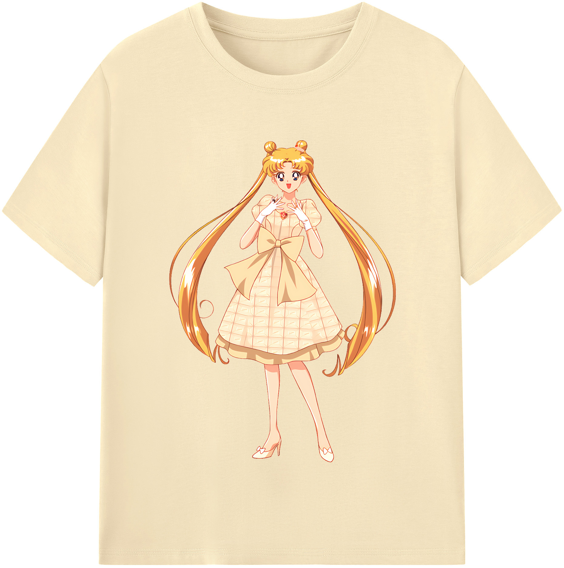 （画像用） 美少女戦士セーラームーン 愛野 美奈子 あいの みなこ Sailor Moon Aino Minako 綿100％半袖Tシャツ（フロントプリント）