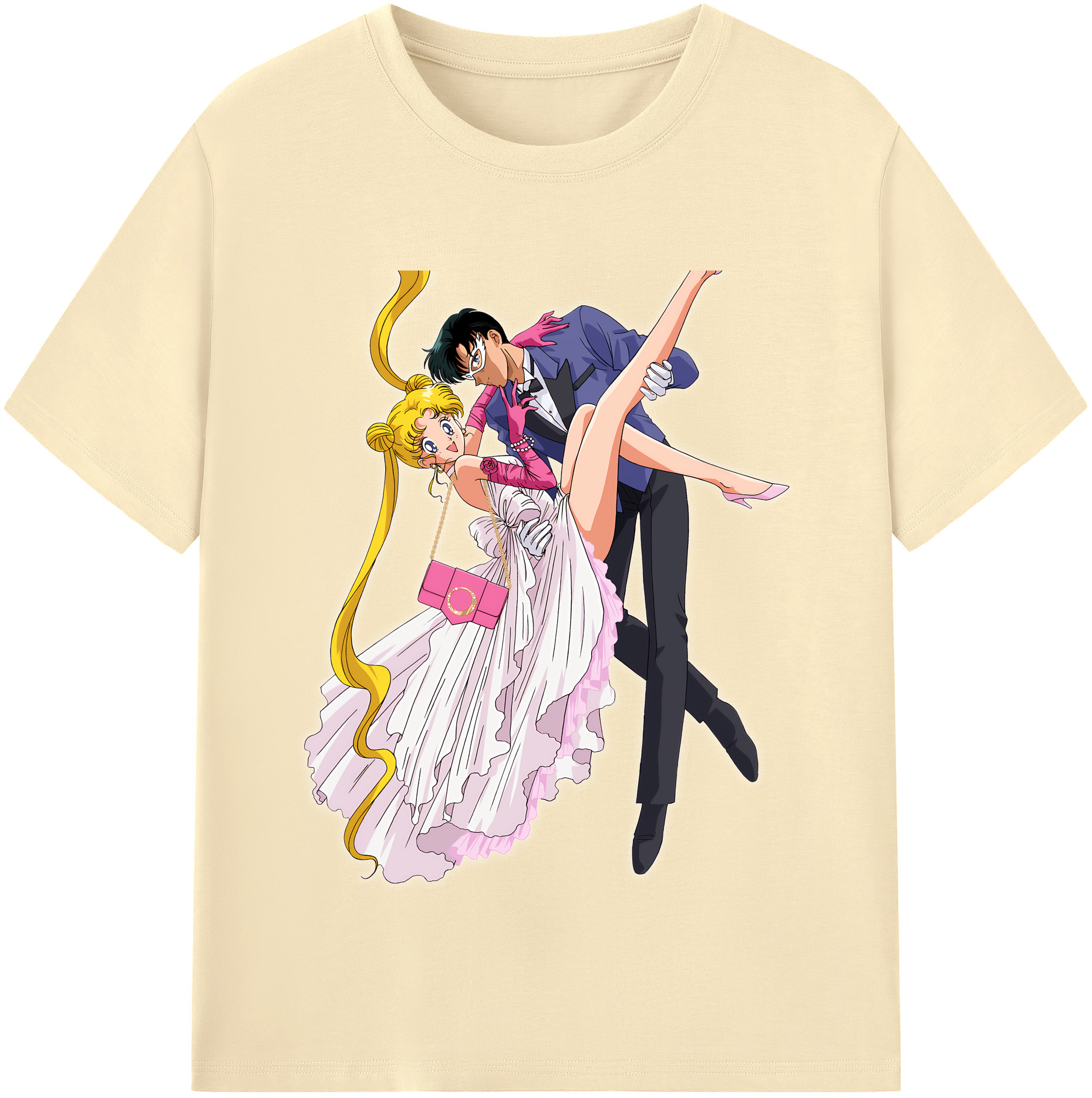 （画像用） 美少女戦士セーラームーン 愛野 美奈子 あいの みなこ Sailor Moon Aino Minako 綿100％半袖Tシャツ（フロントプリント）