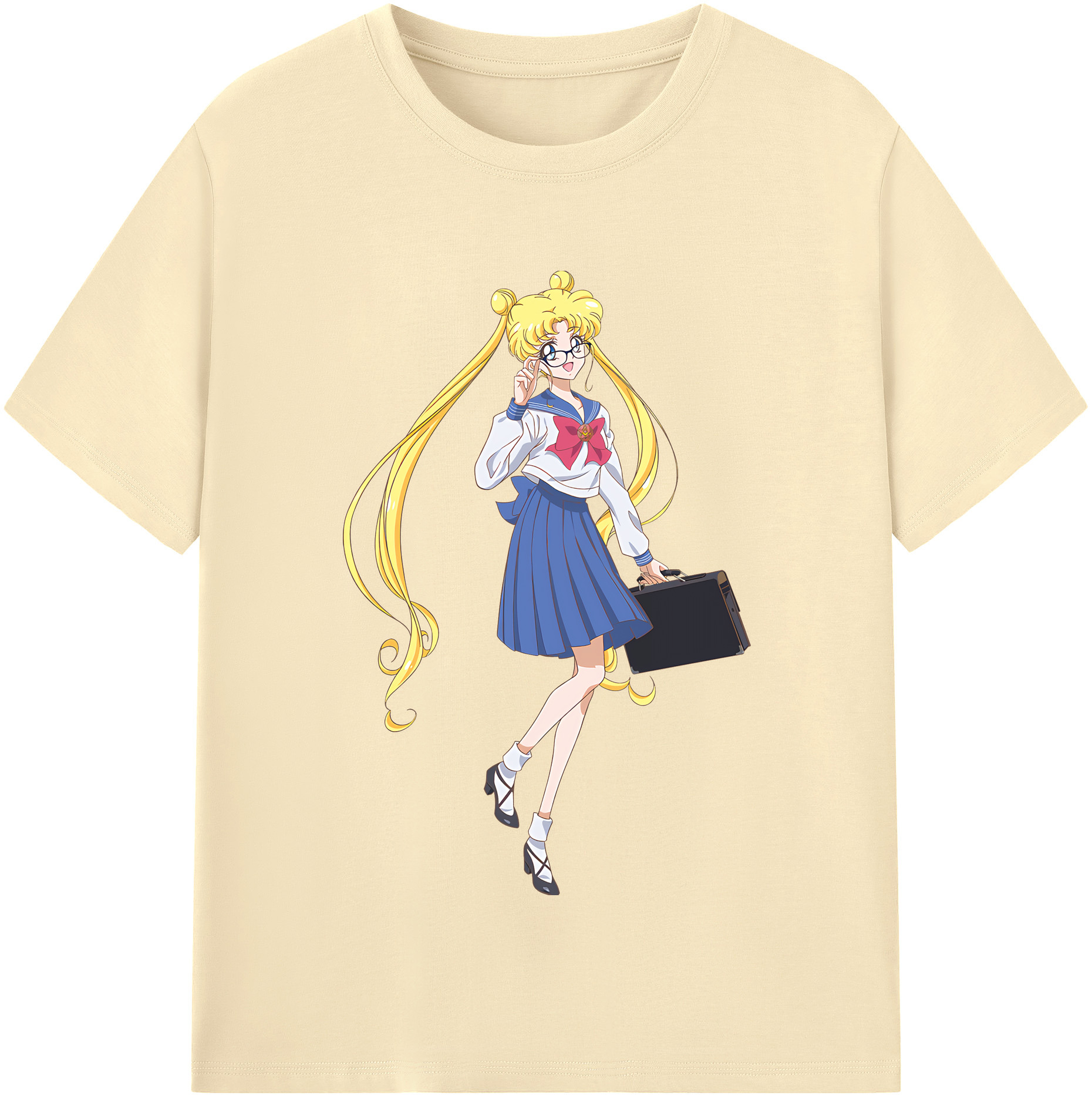 （画像用） 美少女戦士セーラームーン 愛野 美奈子 あいの みなこ Sailor Moon Aino Minako 綿100％半袖Tシャツ（フロントプリント）