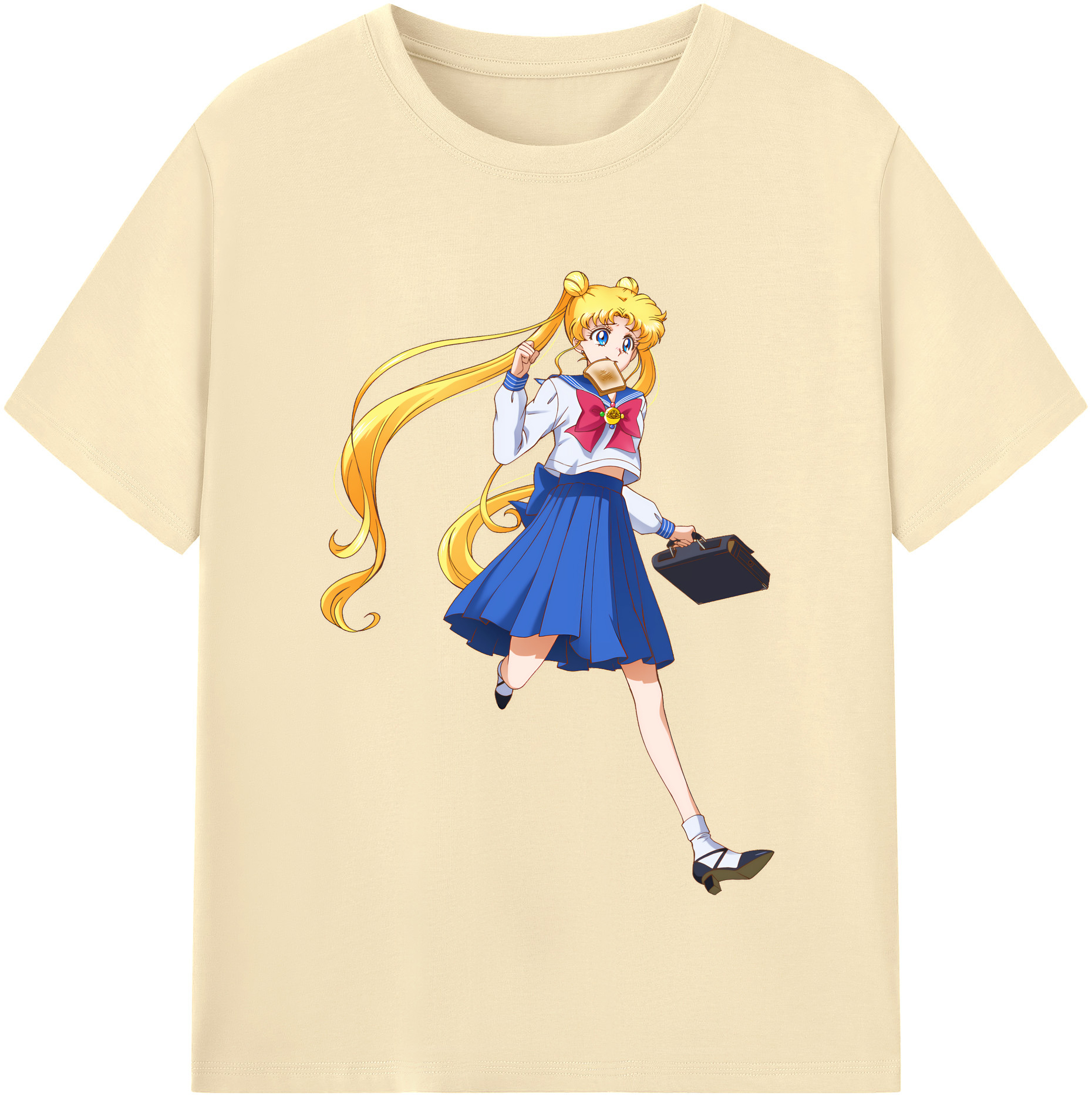 （画像用） 美少女戦士セーラームーン 愛野 美奈子 あいの みなこ Sailor Moon Aino Minako 綿100％半袖Tシャツ（フロントプリント）