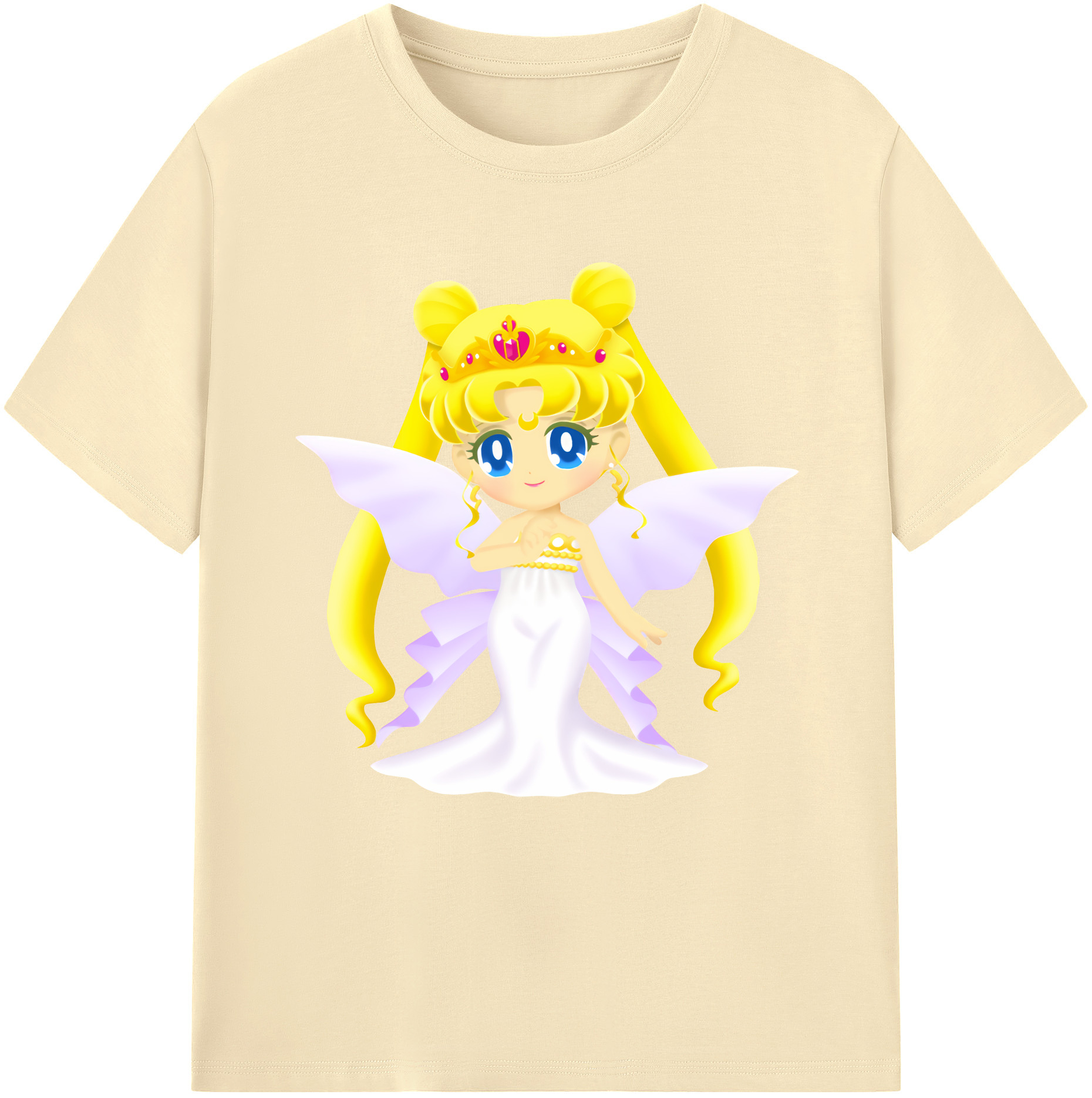 （画像用） 美少女戦士セーラームーン 愛野 美奈子 あいの みなこ Sailor Moon Aino Minako 綿100％半袖Tシャツ（フロントプリント）