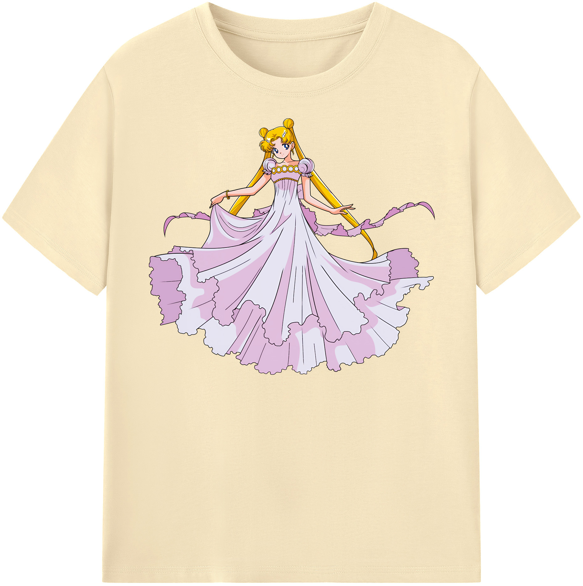 （画像用） 美少女戦士セーラームーン 愛野 美奈子 あいの みなこ Sailor Moon Aino Minako 綿100％半袖Tシャツ（フロントプリント）