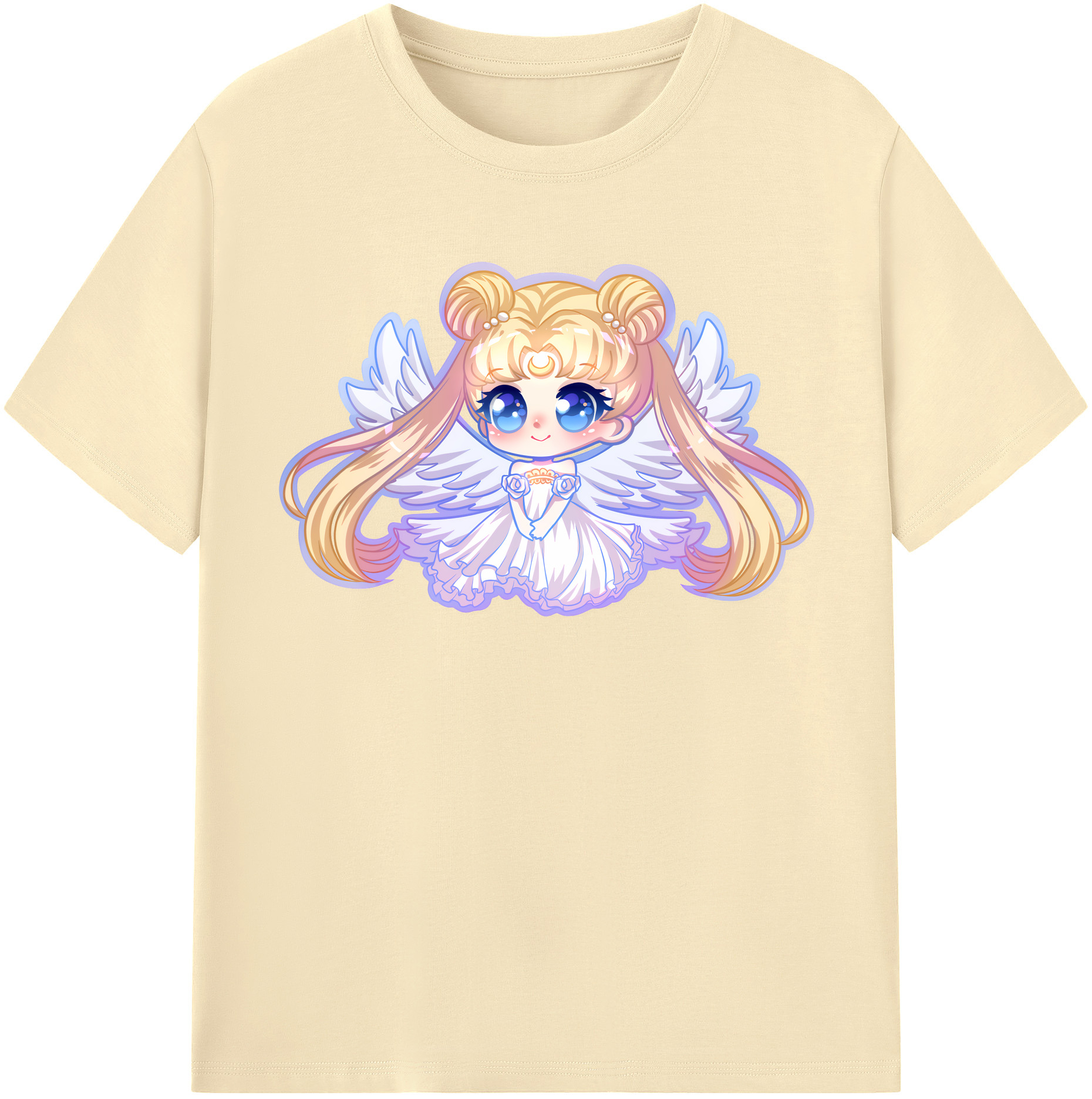 （画像用） 美少女戦士セーラームーン 愛野 美奈子 あいの みなこ Sailor Moon Aino Minako 綿100％半袖Tシャツ（フロントプリント）