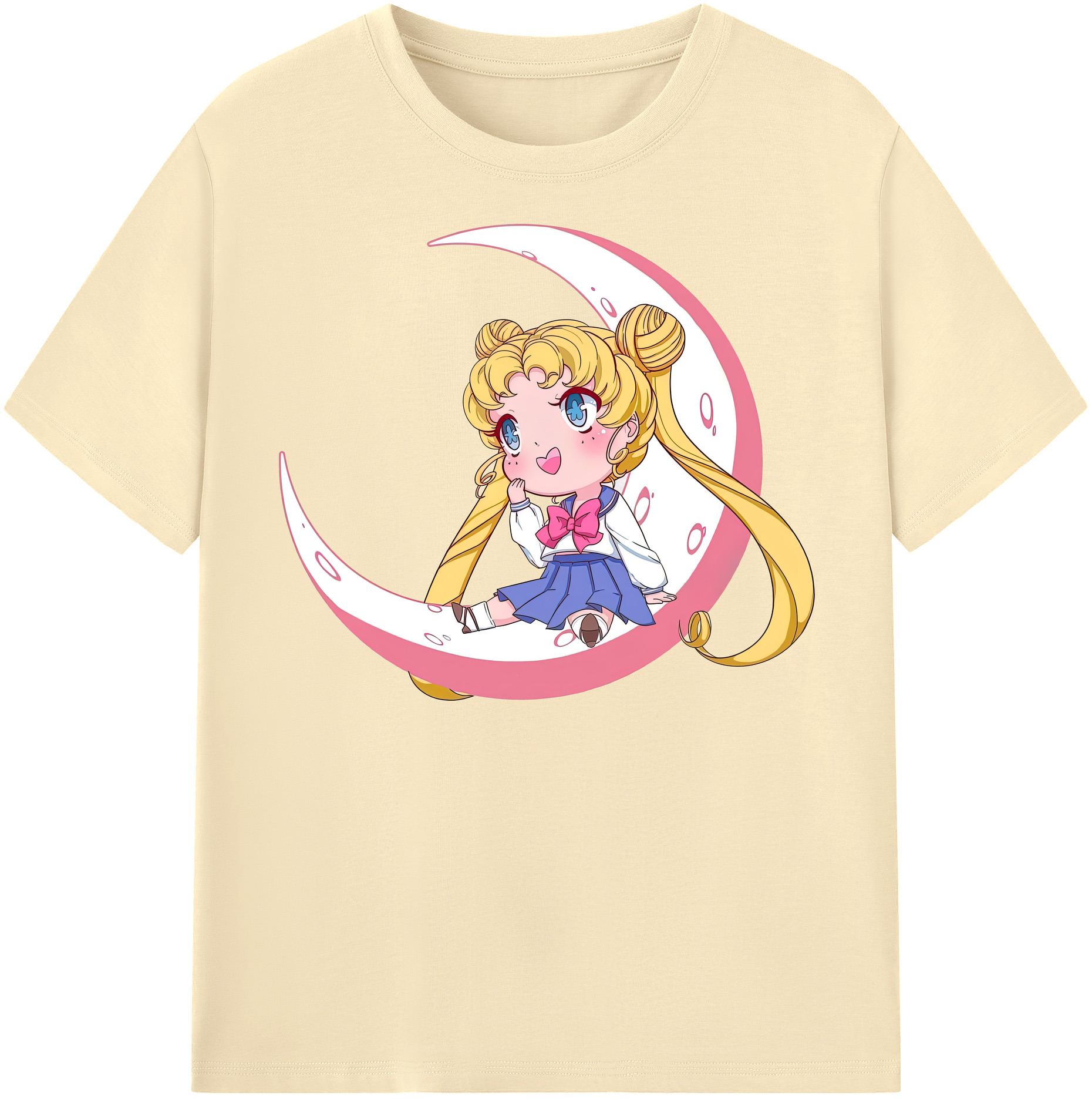 （画像用） 美少女戦士セーラームーン 愛野 美奈子 あいの みなこ Sailor Moon Aino Minako 綿100％半袖Tシャツ（フロントプリント）