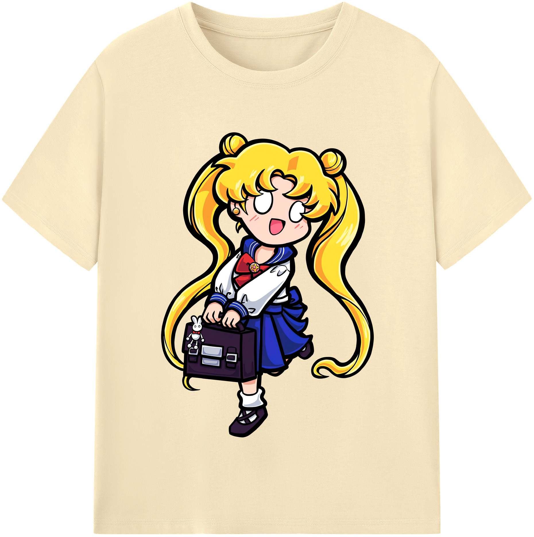 （画像用） 美少女戦士セーラームーン 愛野 美奈子 あいの みなこ Sailor Moon Aino Minako 綿100％半袖Tシャツ（フロントプリント）