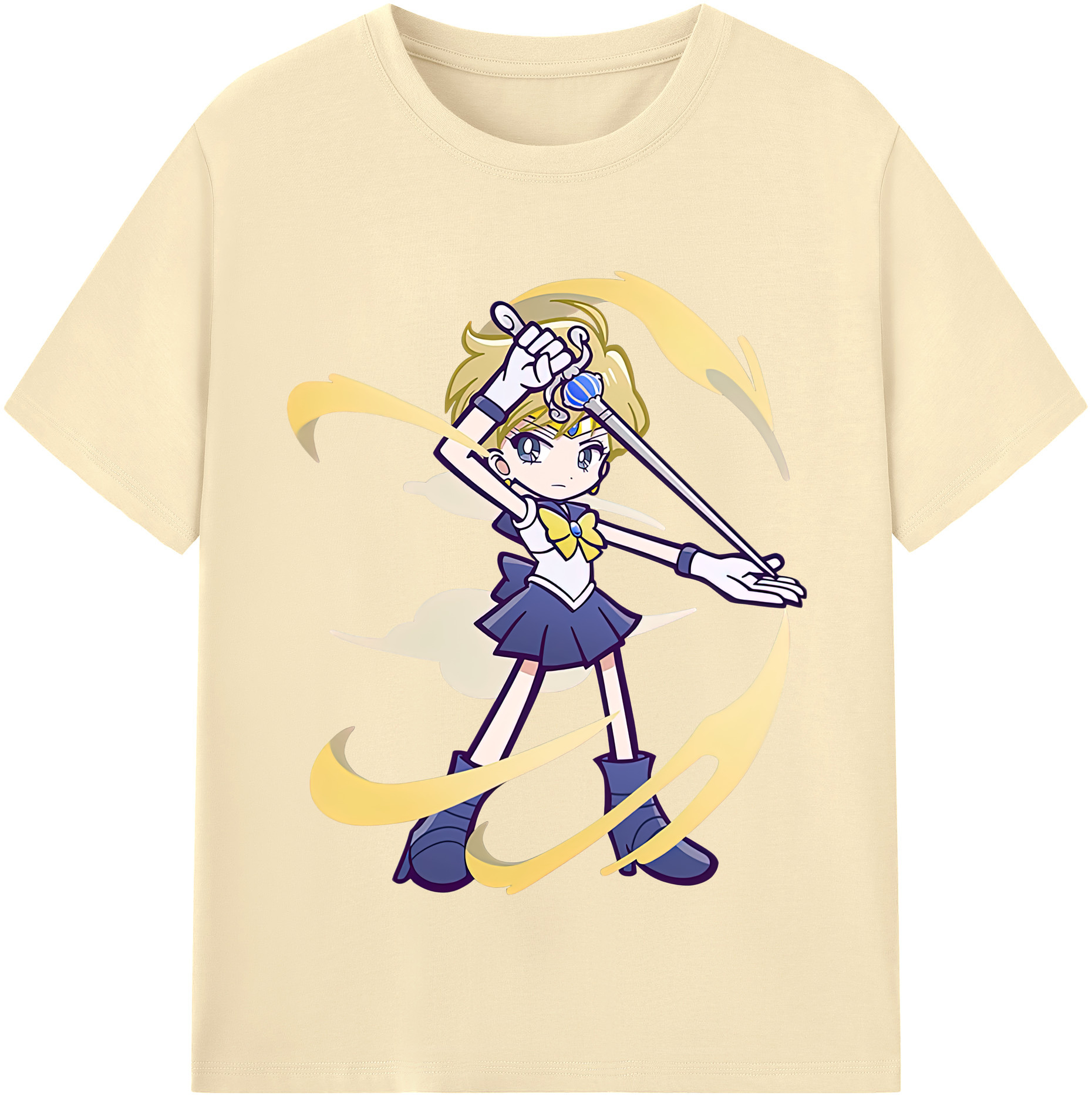 （画像用） 美少女戦士セーラームーン 天王はるか Sailor Moon Tenoh Haruka 綿100％半袖Tシャツ（フロントプリント）