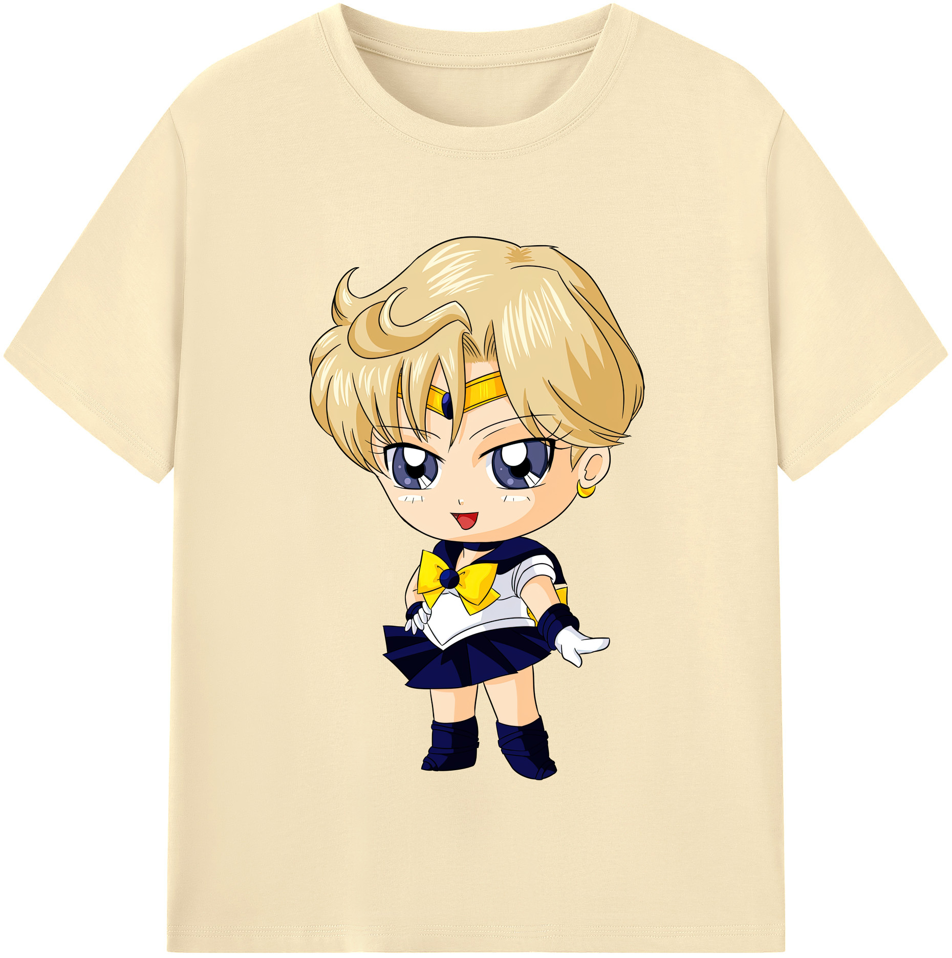 （画像用） 美少女戦士セーラームーン 天王はるか Sailor Moon Tenoh Haruka 綿100％半袖Tシャツ（フロントプリント）