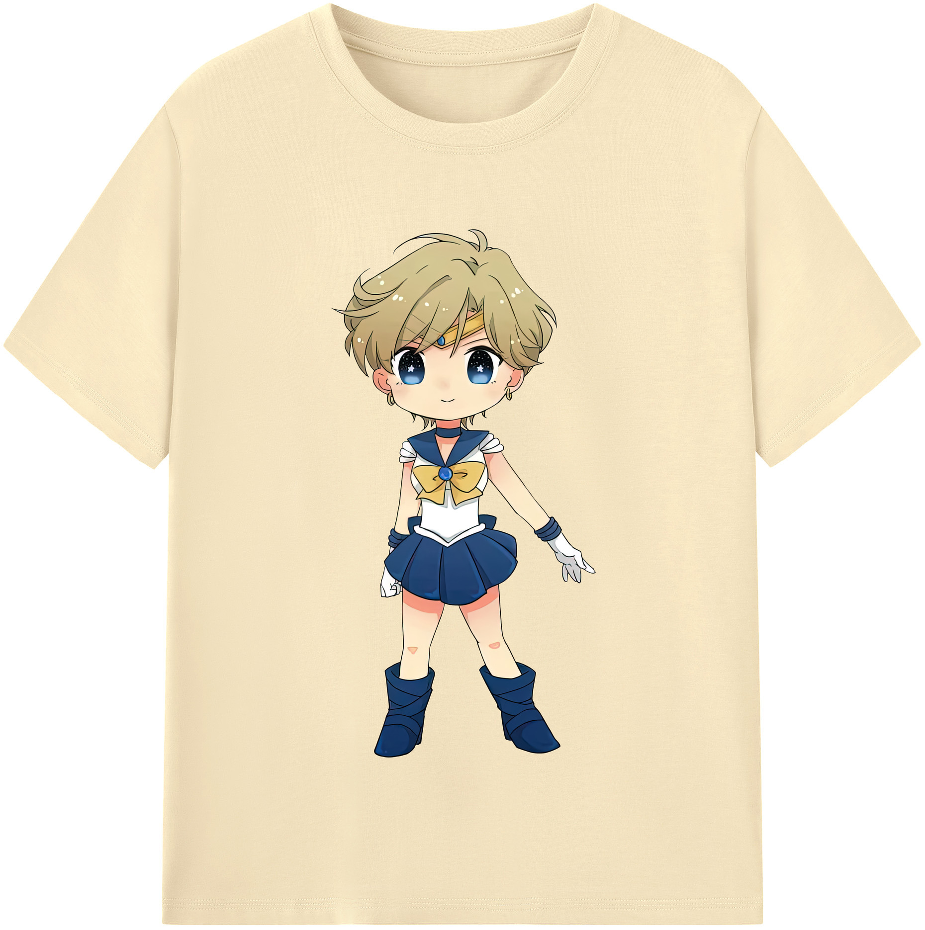 （画像用） 美少女戦士セーラームーン 天王はるか Sailor Moon Tenoh Haruka 綿100％半袖Tシャツ（フロントプリント）