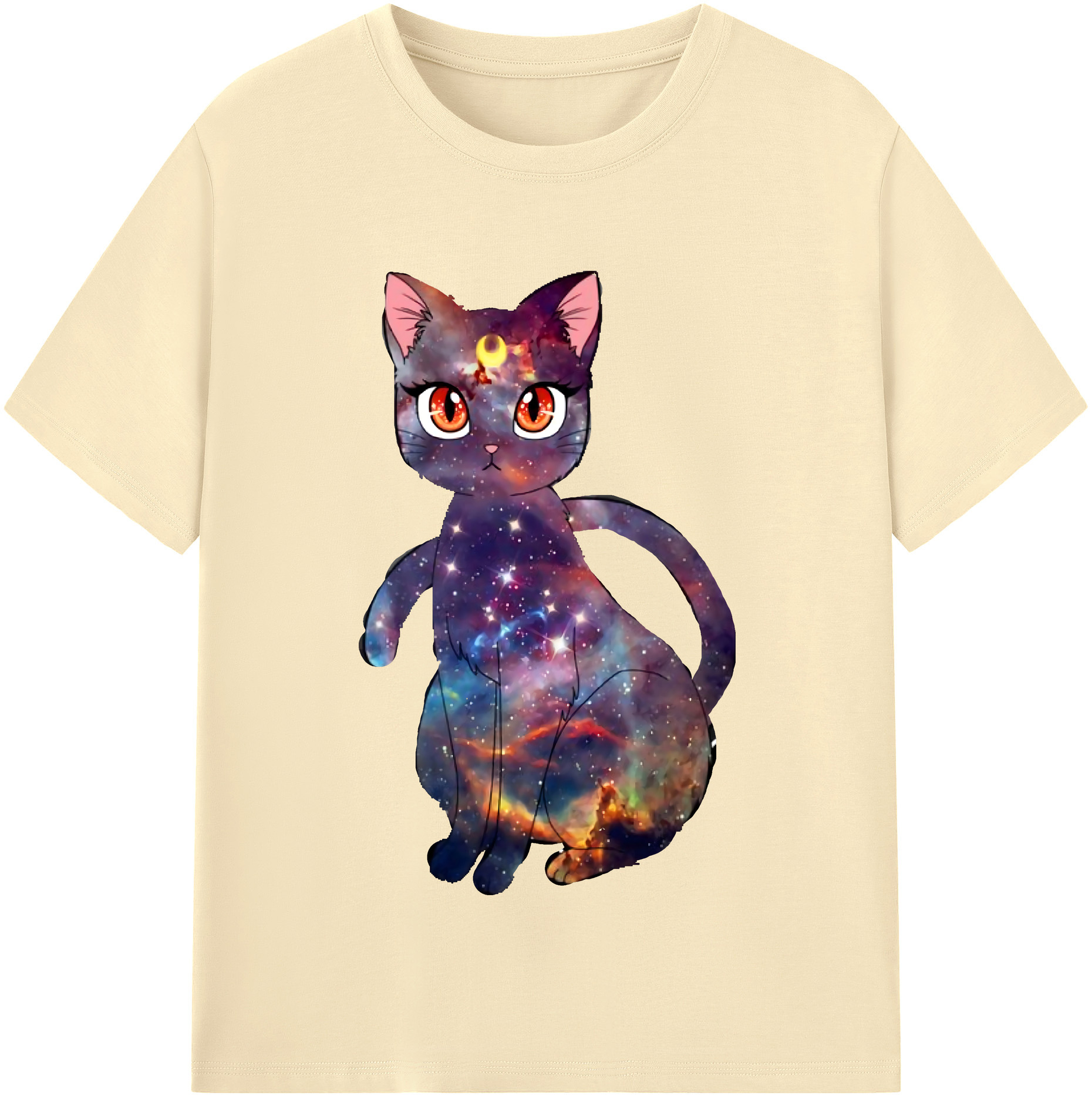（画像用） 美少女戦士セーラームーン Sailor Moon 綿100％半袖Tシャツ（フロントプリント）