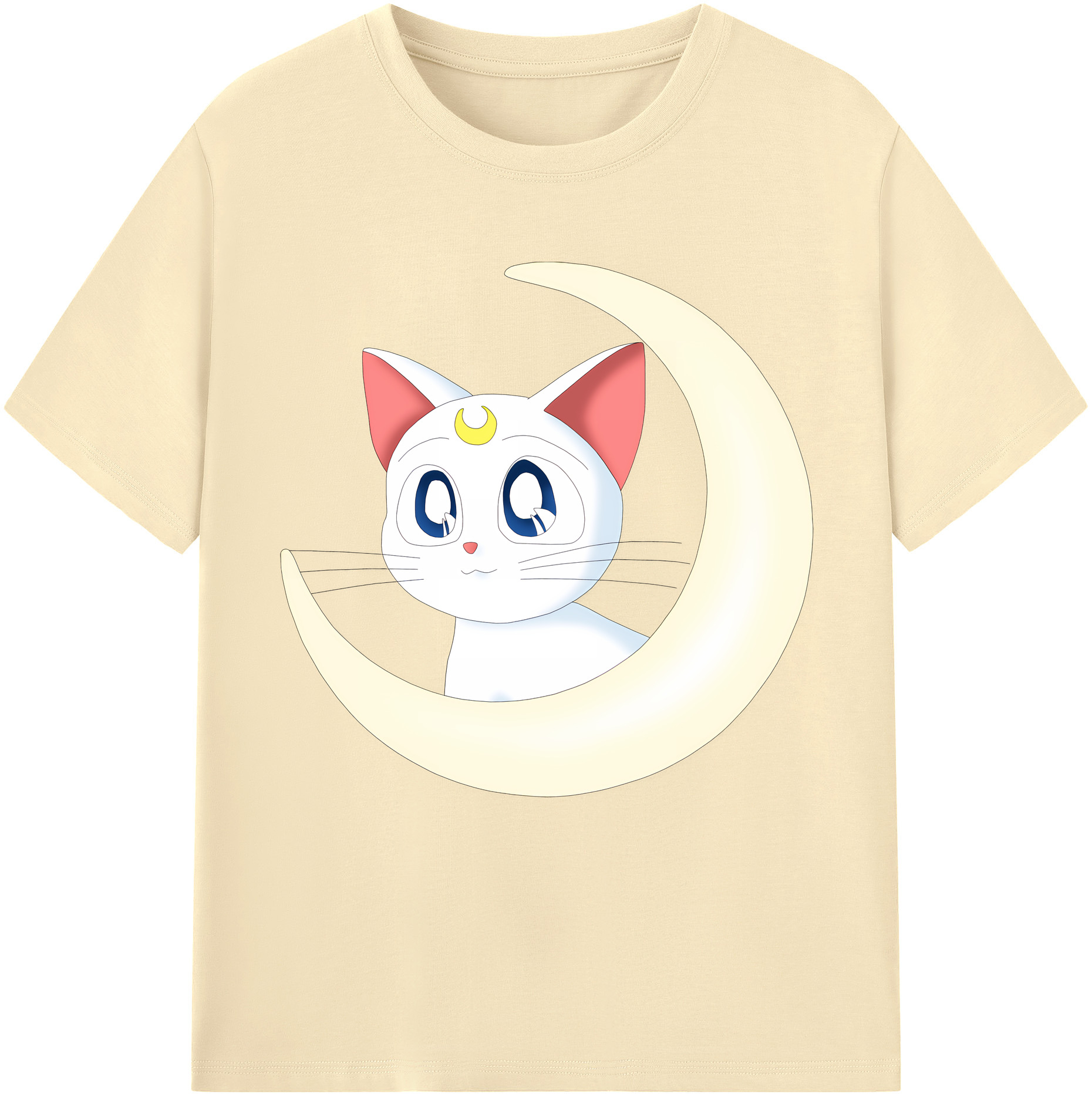 （画像用） 美少女戦士セーラームーン Sailor Moon 綿100％半袖Tシャツ（フロントプリント）