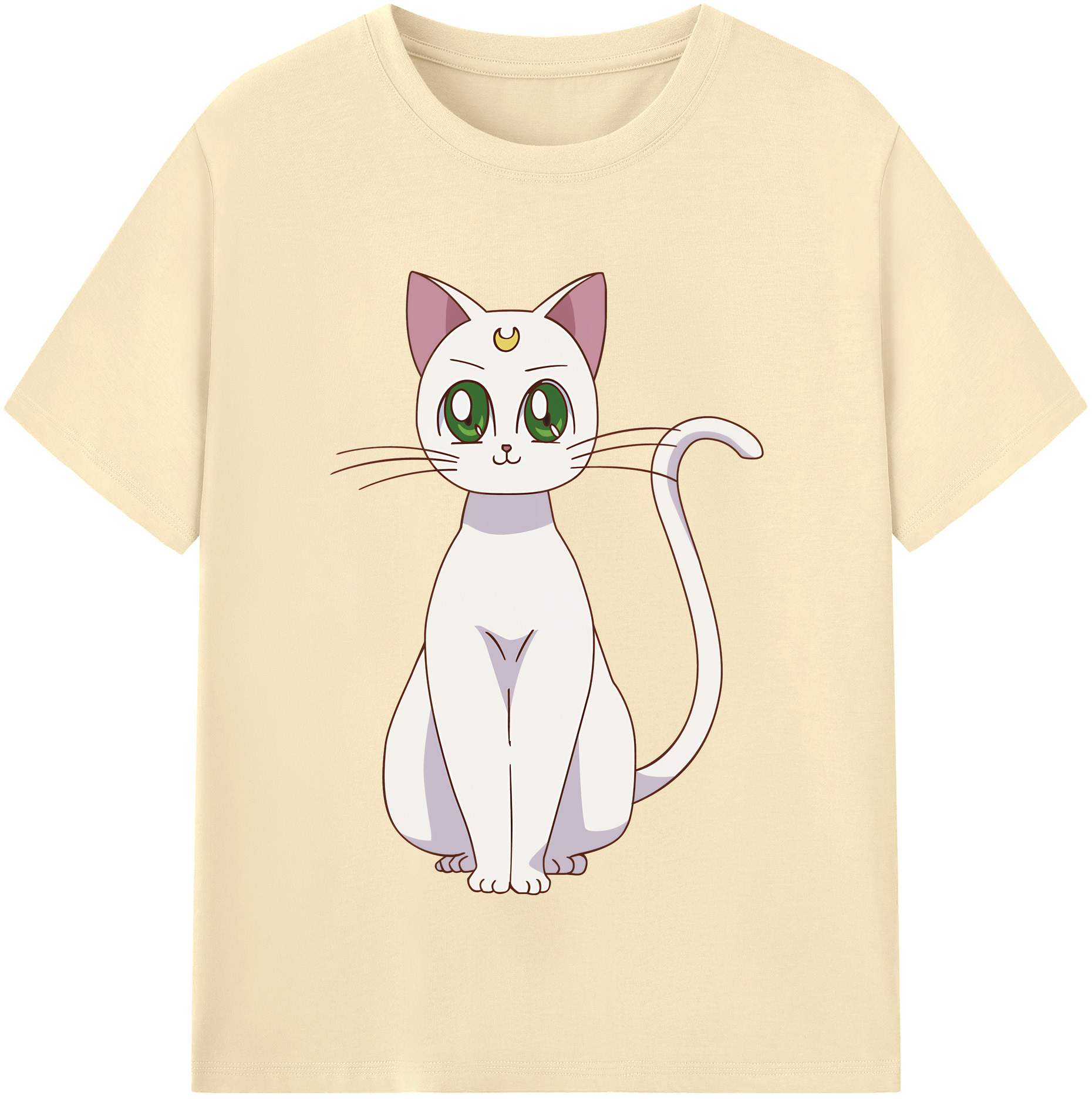（画像用） 美少女戦士セーラームーン Sailor Moon 綿100％半袖Tシャツ（フロントプリント）
