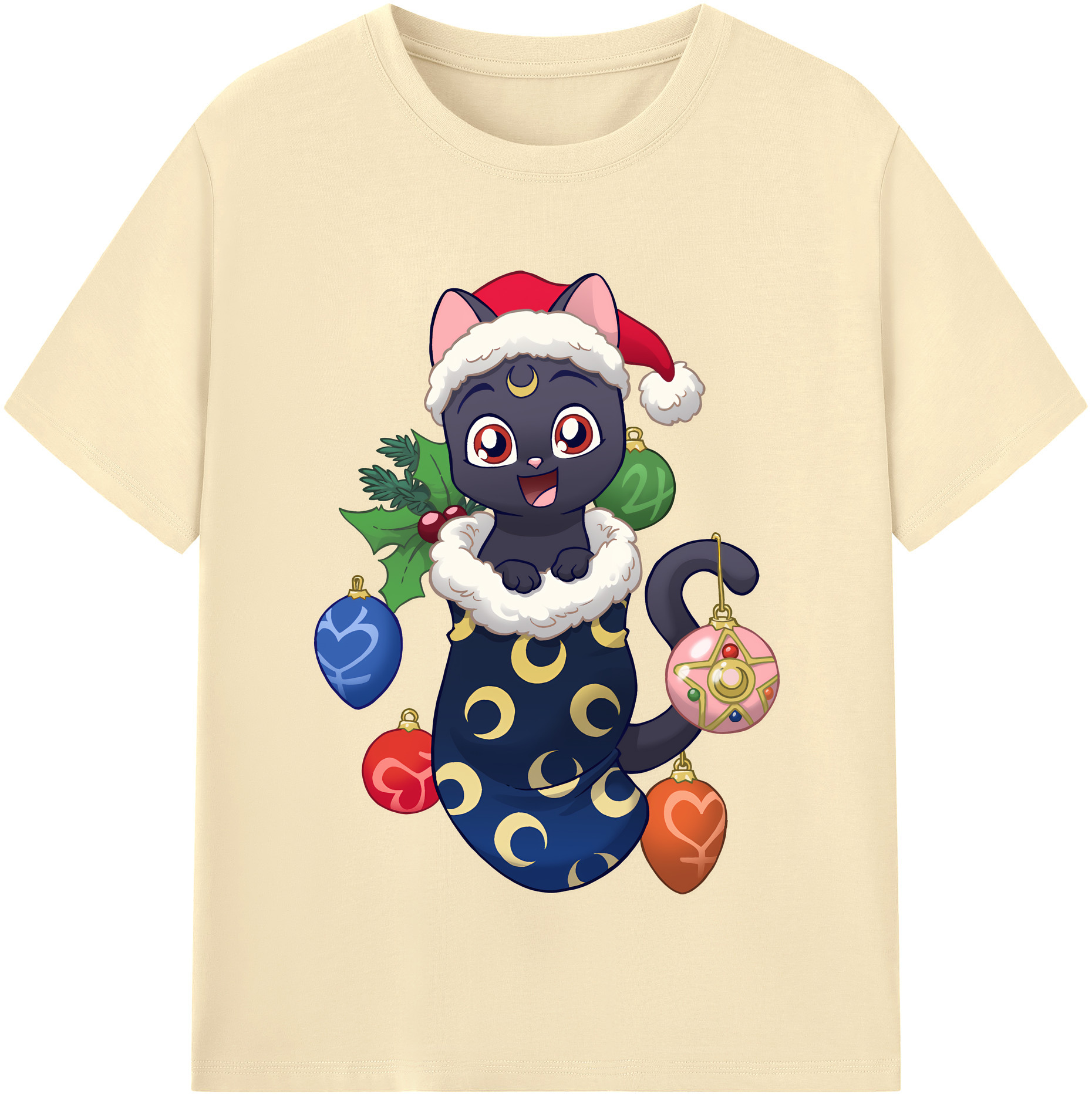 （画像用） 美少女戦士セーラームーン Sailor Moon 綿100％半袖Tシャツ（フロントプリント）