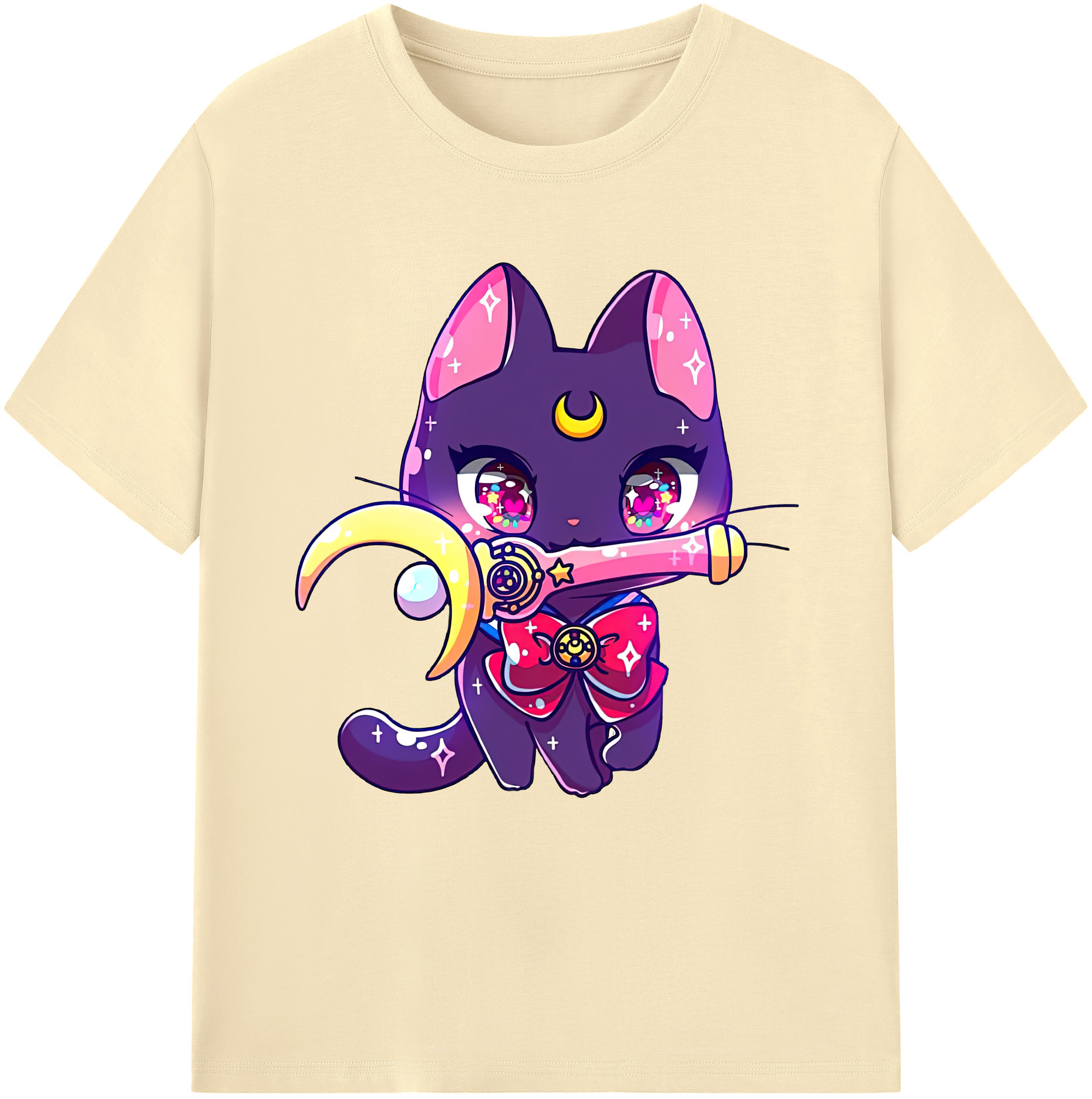 （画像用） 美少女戦士セーラームーン Sailor Moon 綿100％半袖Tシャツ（フロントプリント）