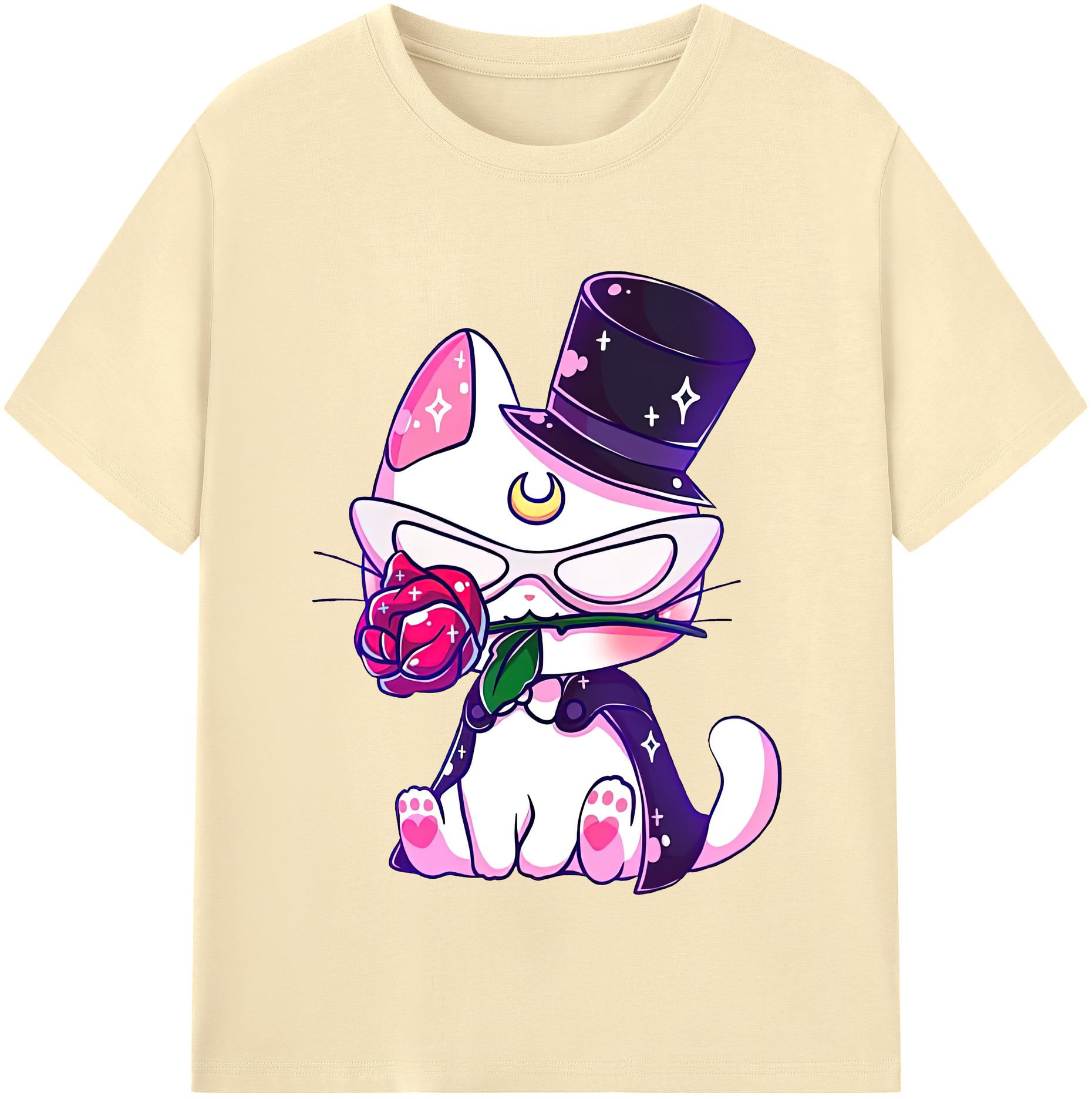 （画像用） 美少女戦士セーラームーン Sailor Moon 綿100％半袖Tシャツ（フロントプリント）